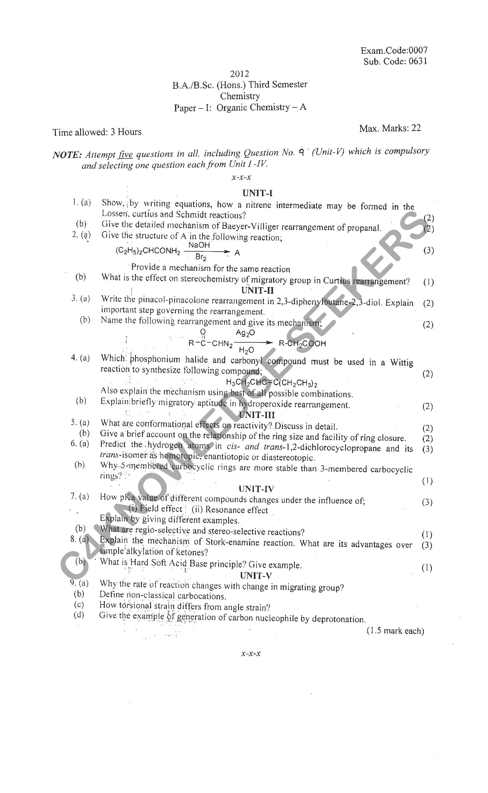 Question Paper Page 1