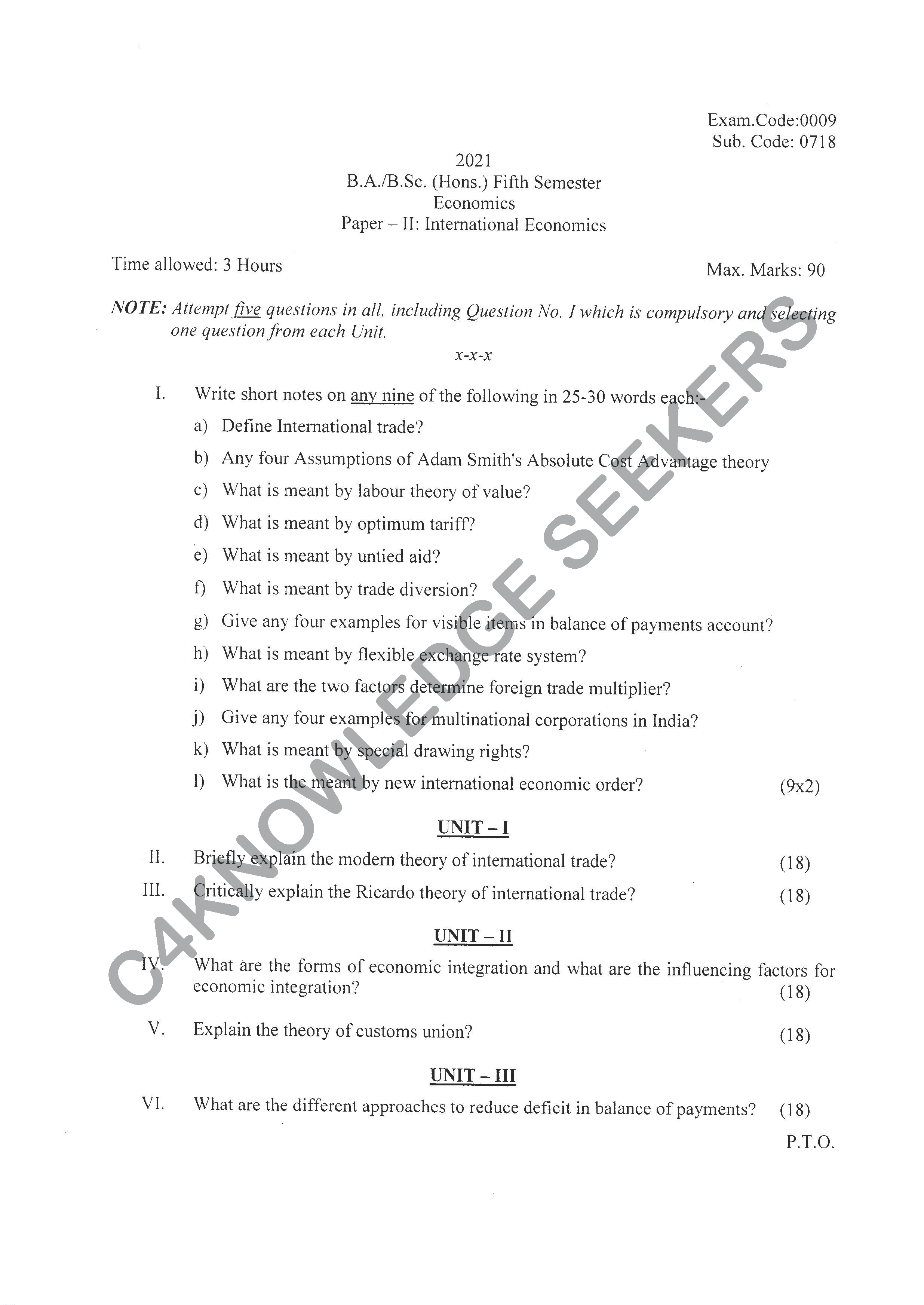 Question Paper Page 1
