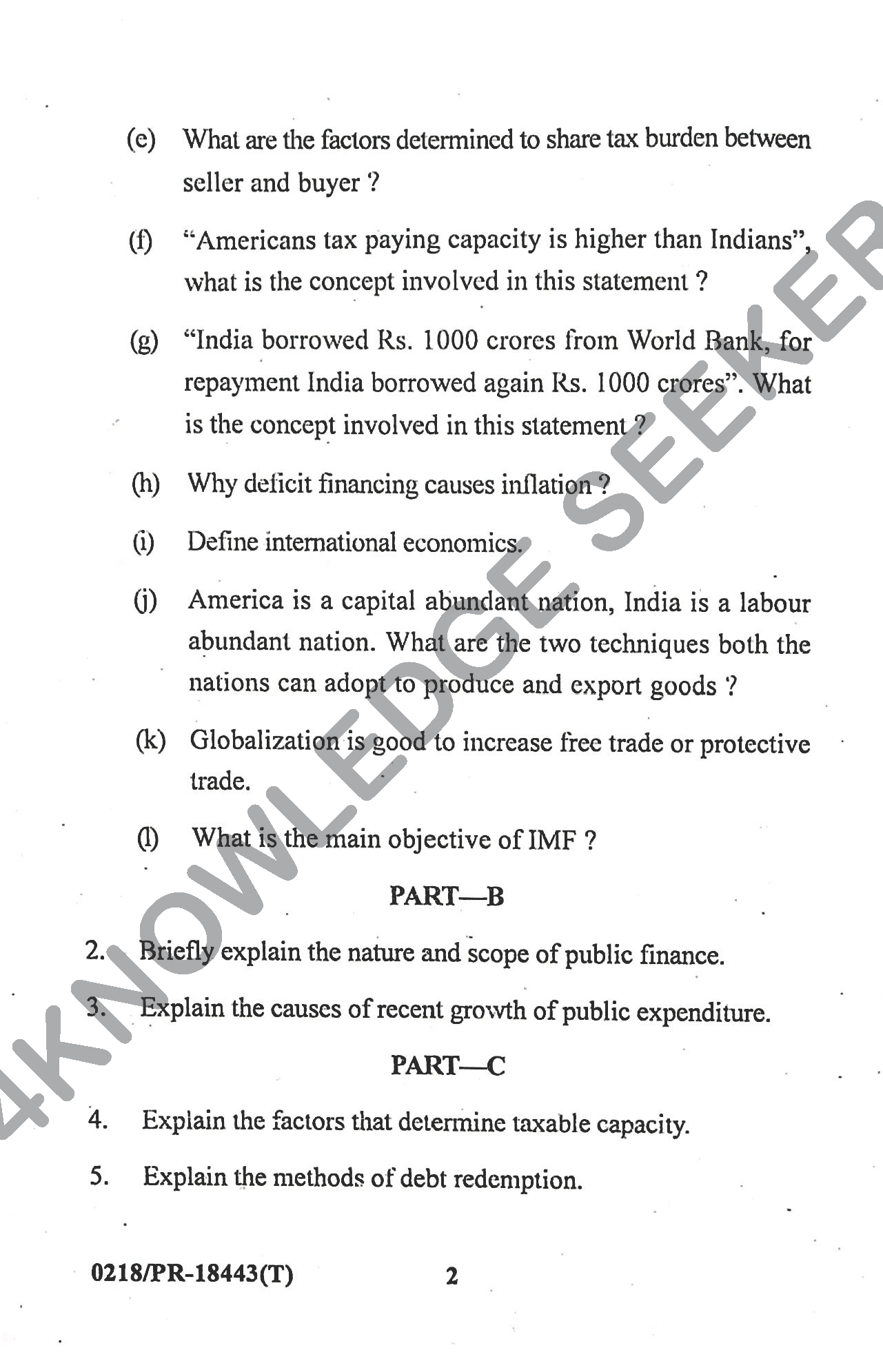 Question Paper Page 2