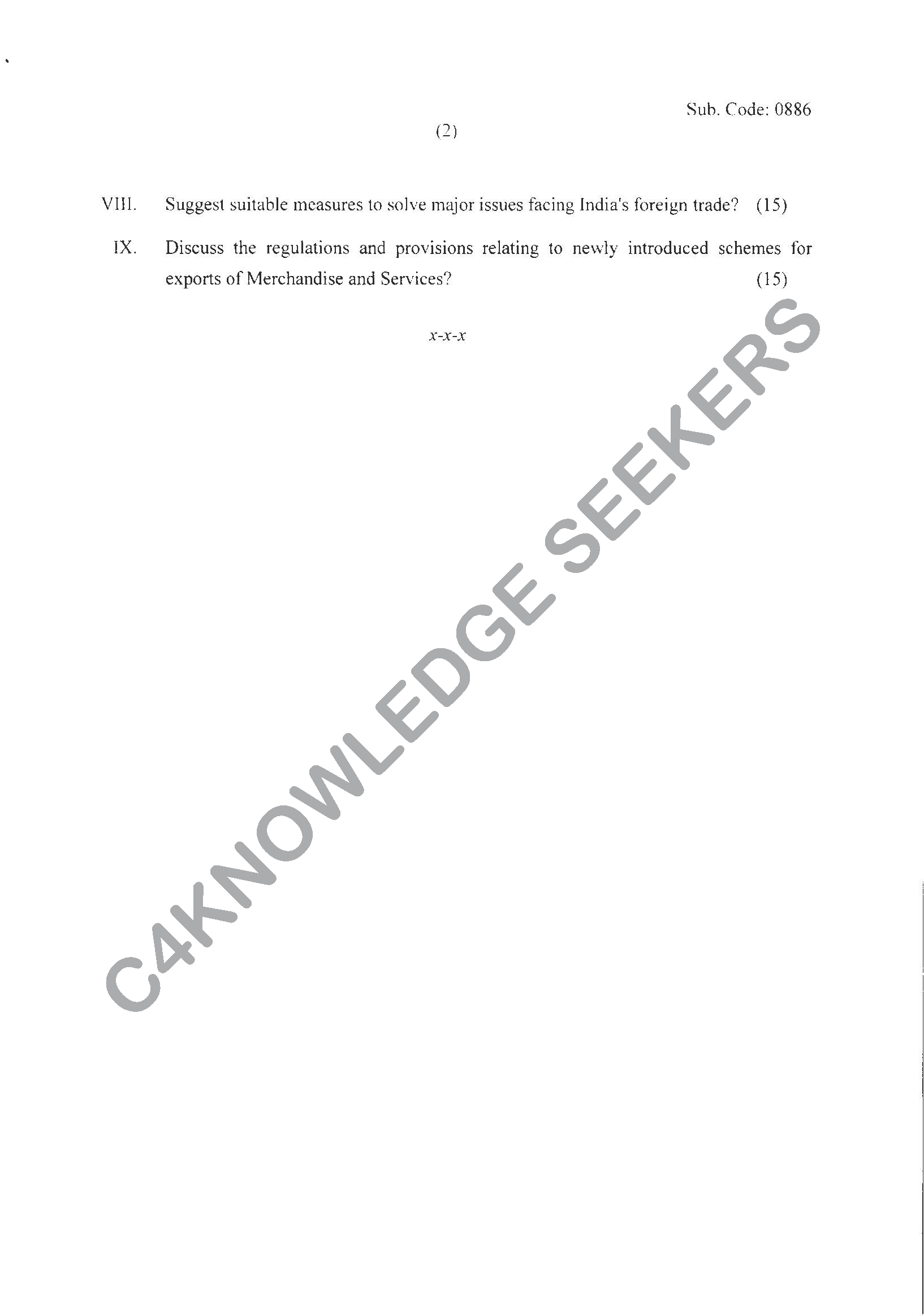 Question Paper Page 2