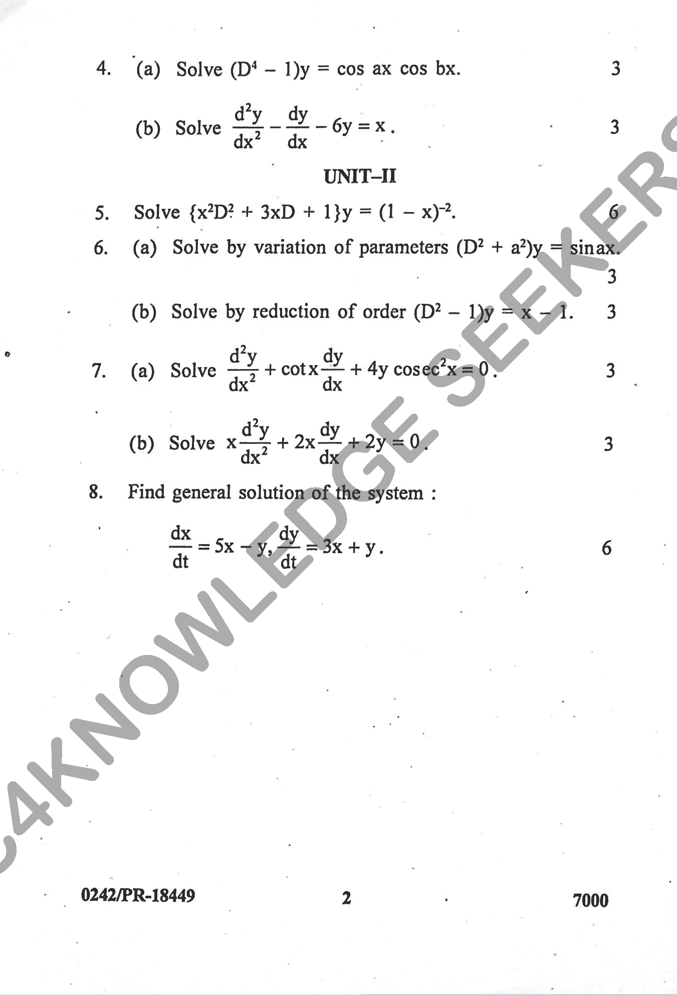 Question Paper Page 2