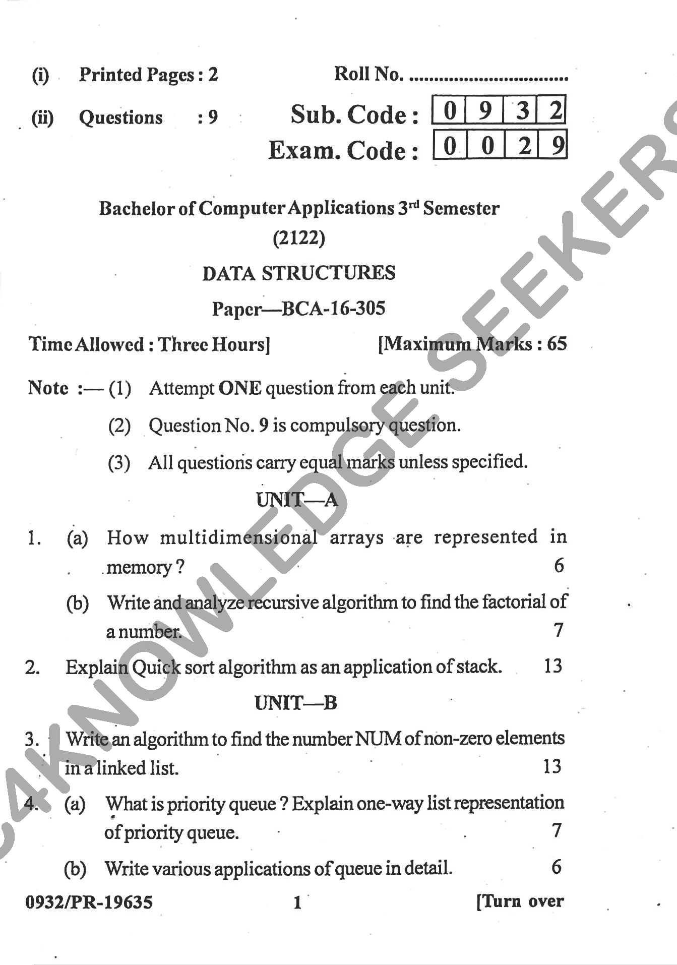 Question Paper Page 2