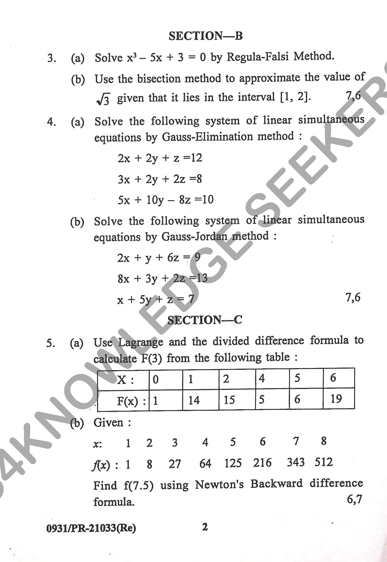 Question Paper Page 1