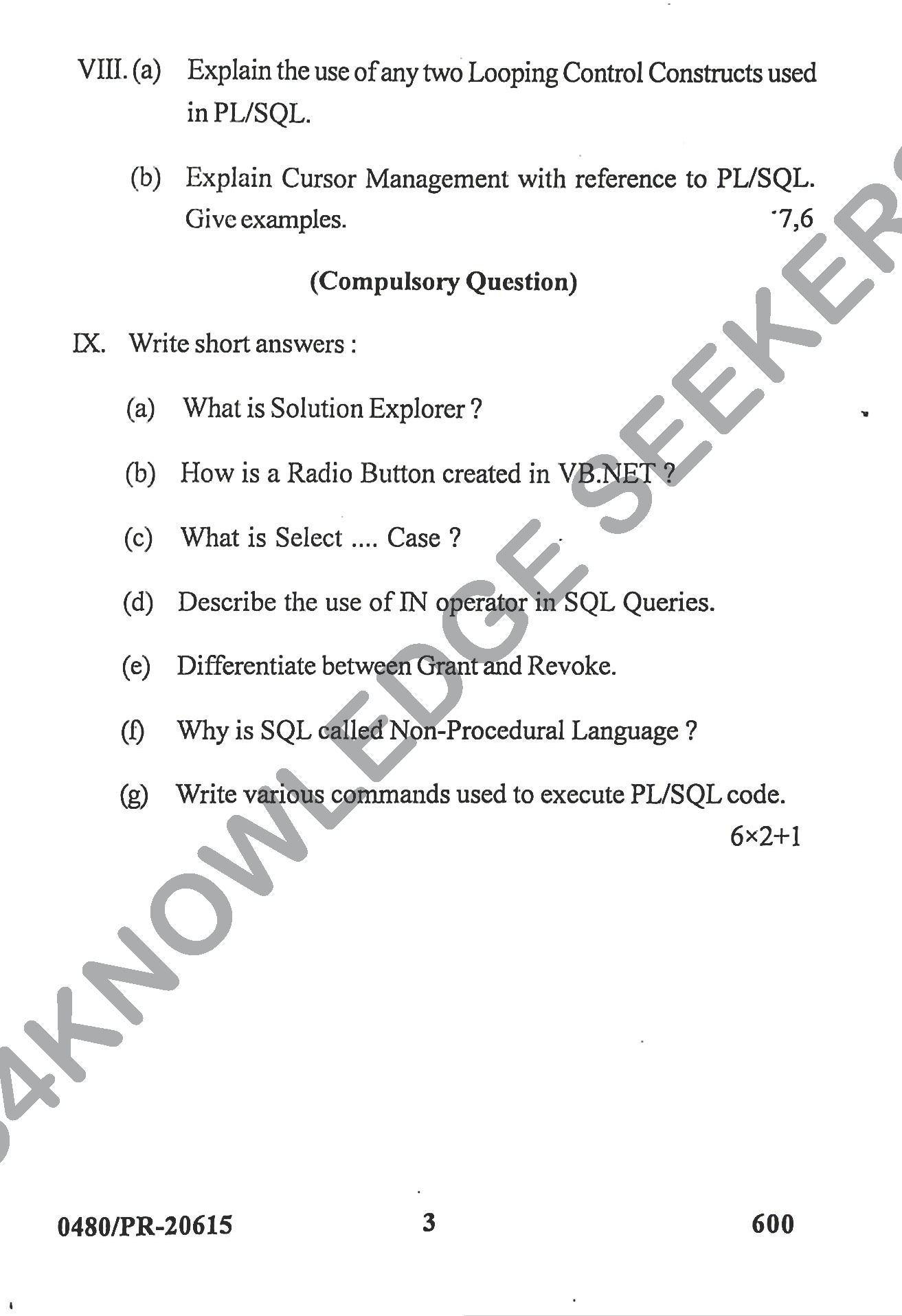 Question Paper Page 3