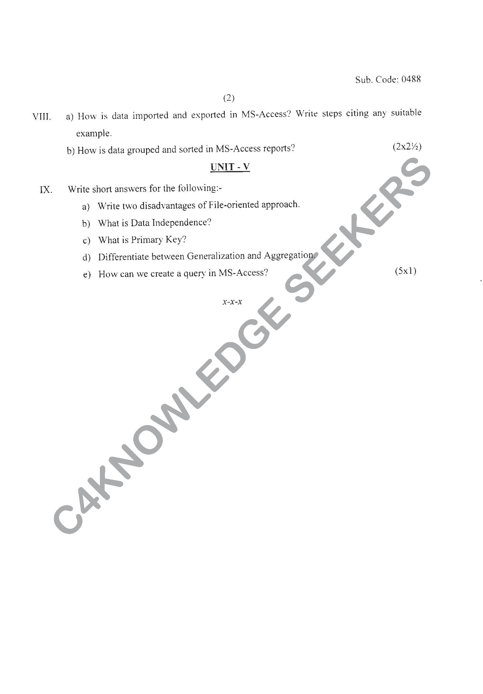 Question Paper Page 2
