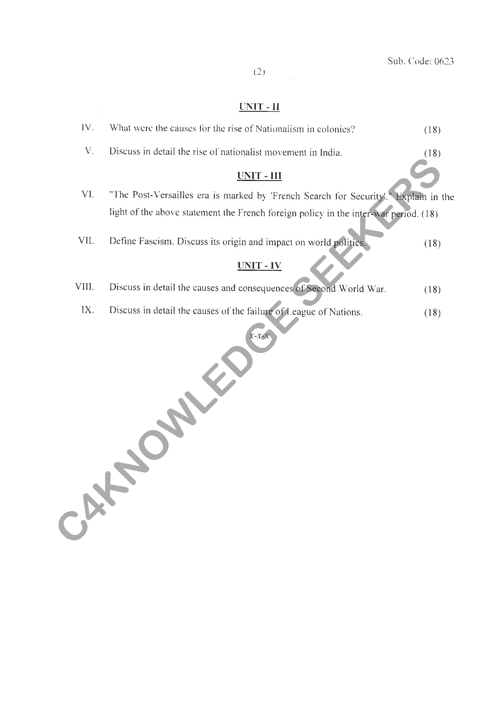 Question Paper Page 2