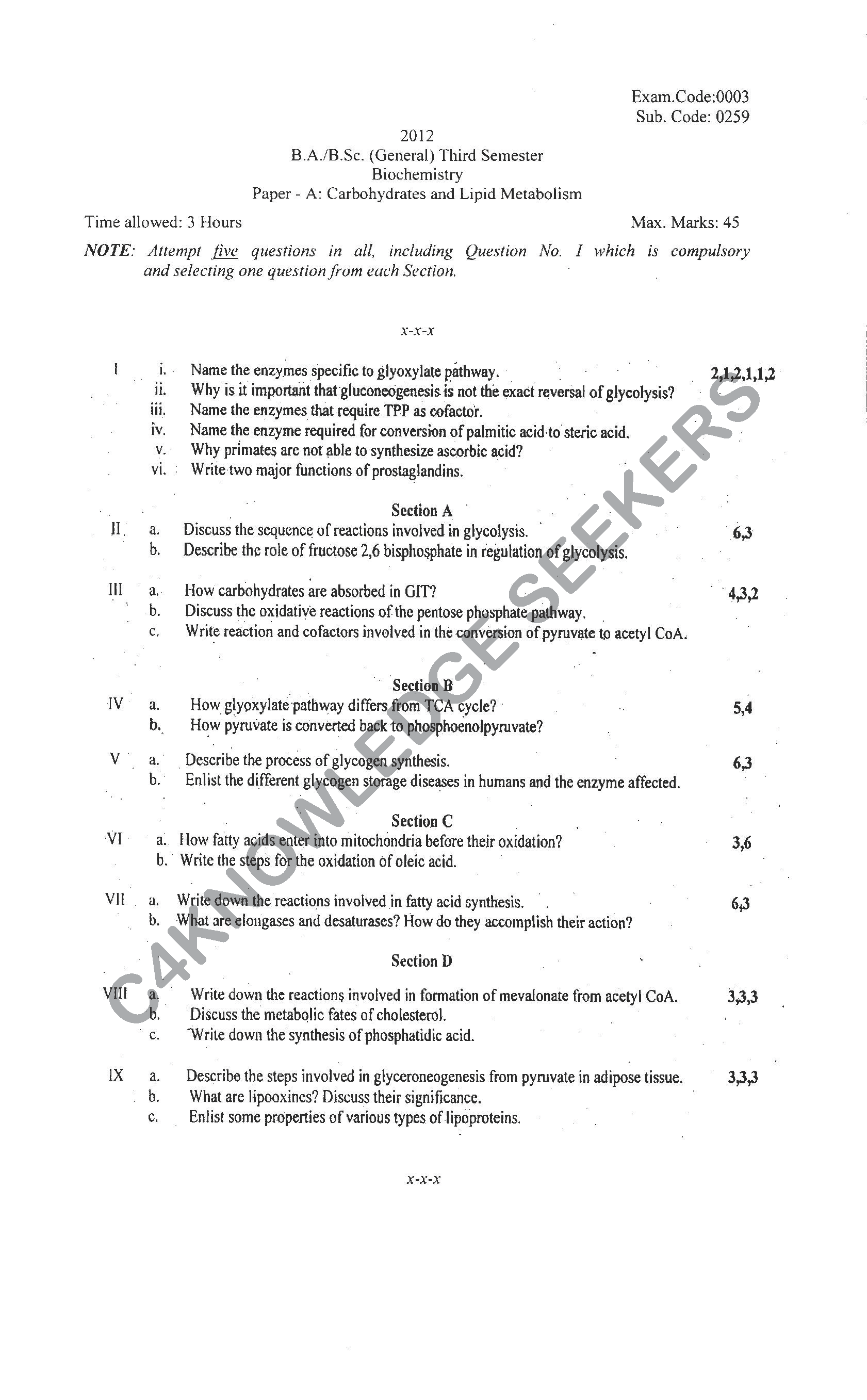 Question Paper Page 1