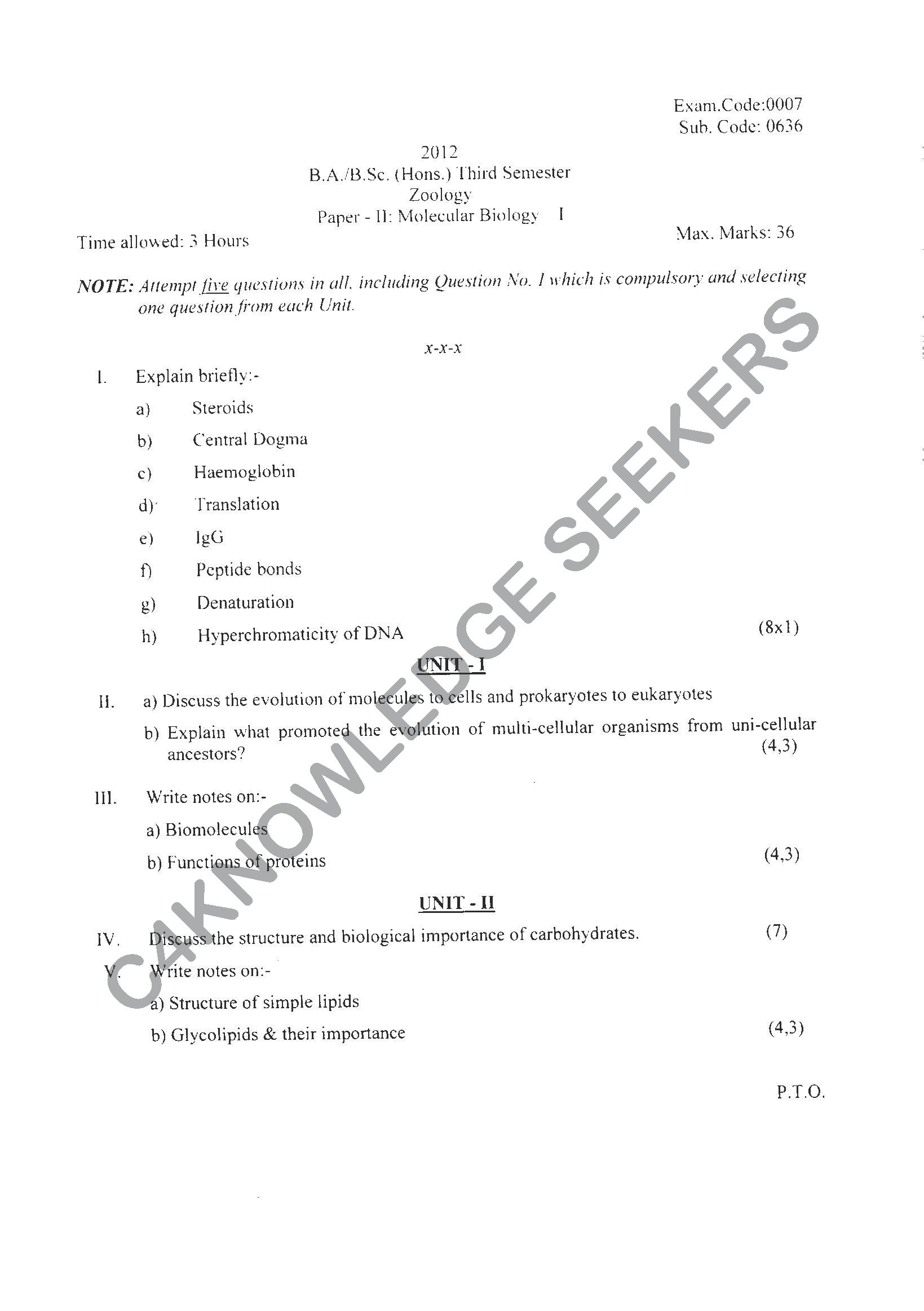 Question Paper Page 1