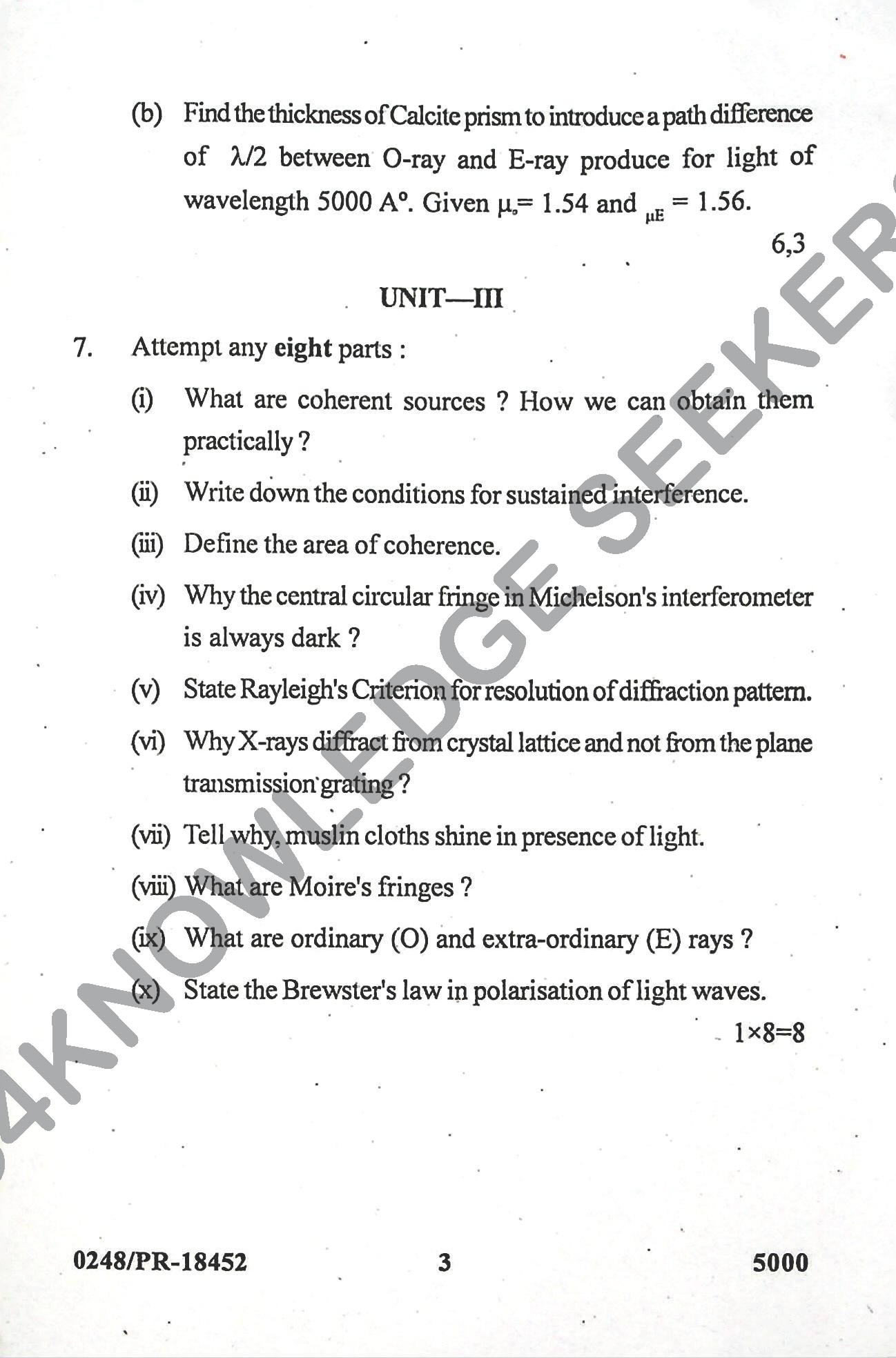 Question Paper Page 3