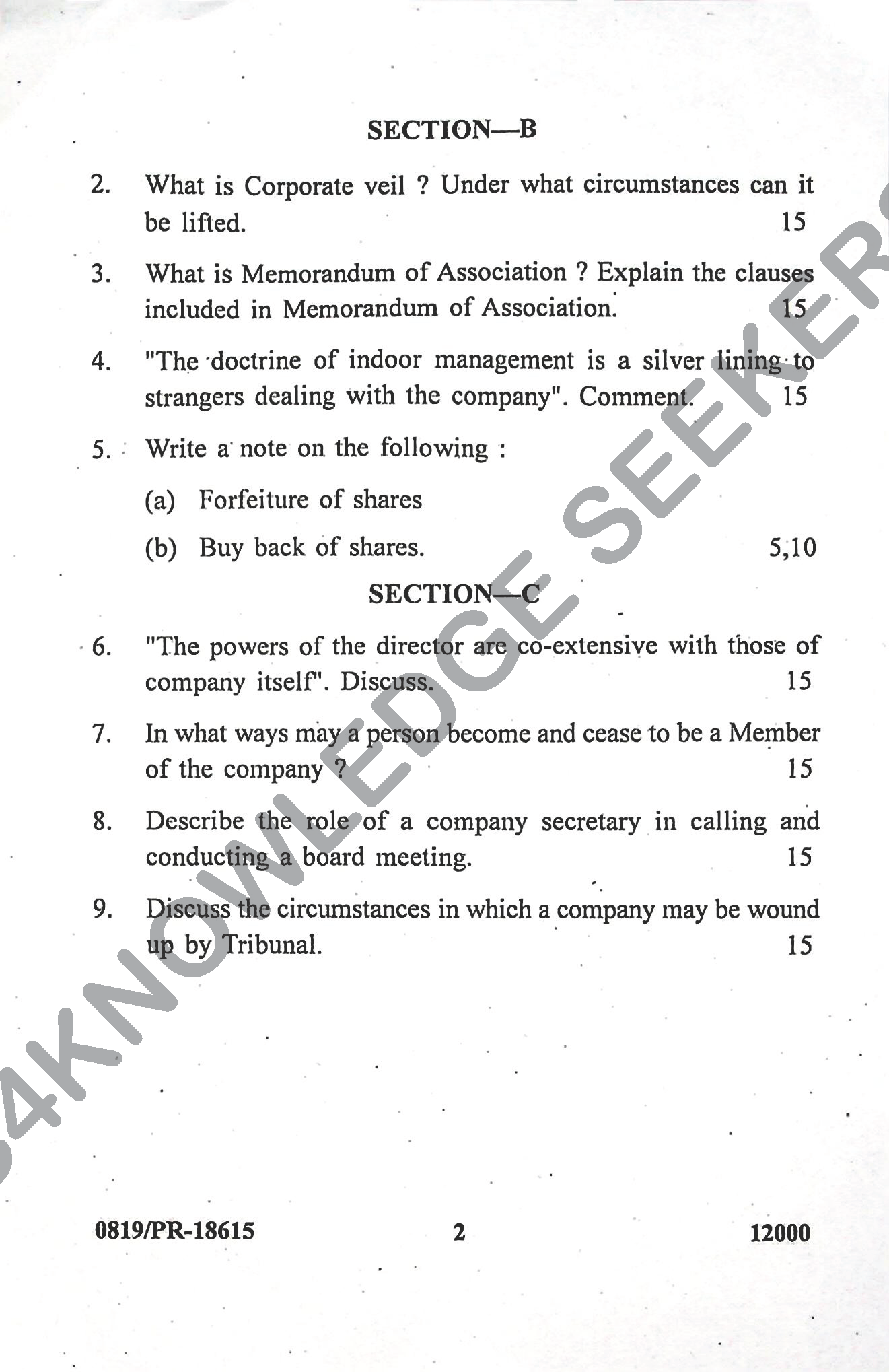 Question Paper Page 2