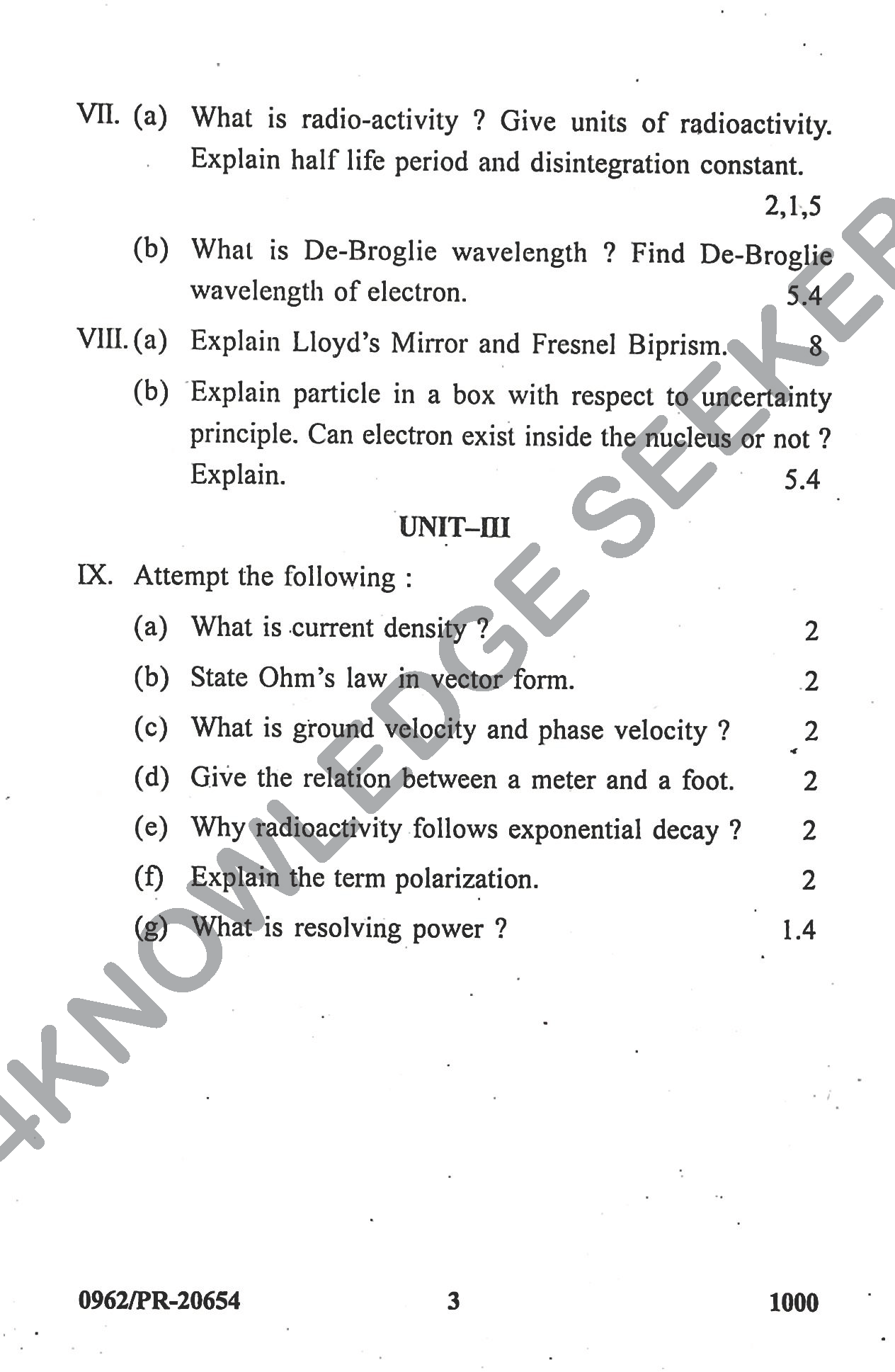 Question Paper Page 3