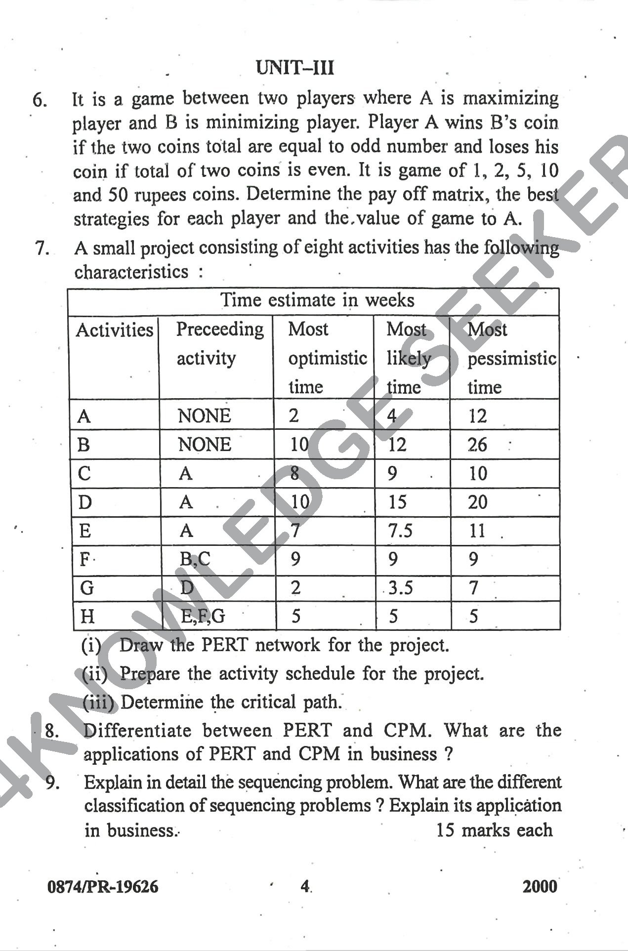 Question Paper Page 4
