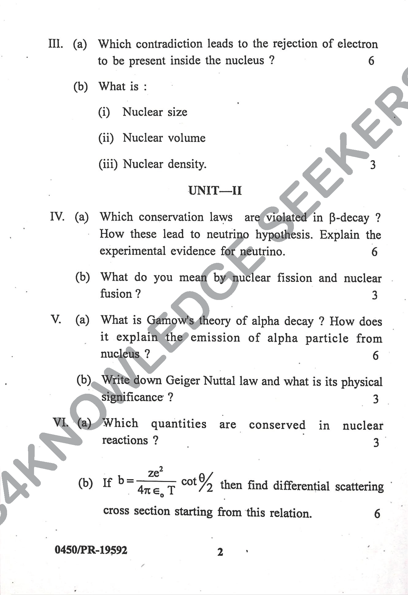 Question Paper Page 2