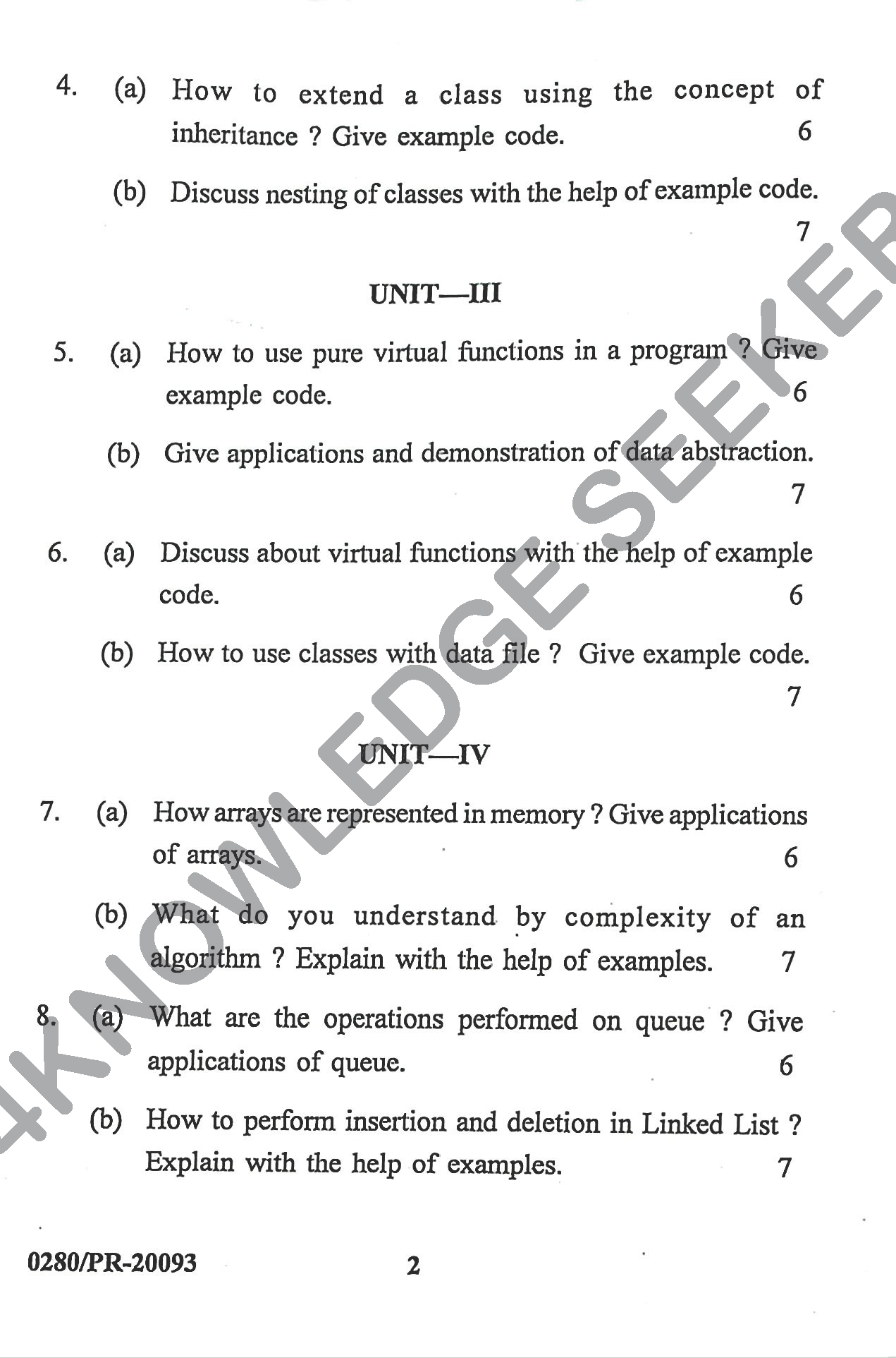 Question Paper Page 2