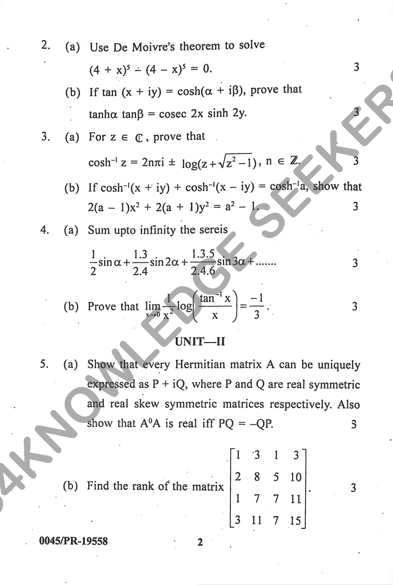 Question Paper Page 2