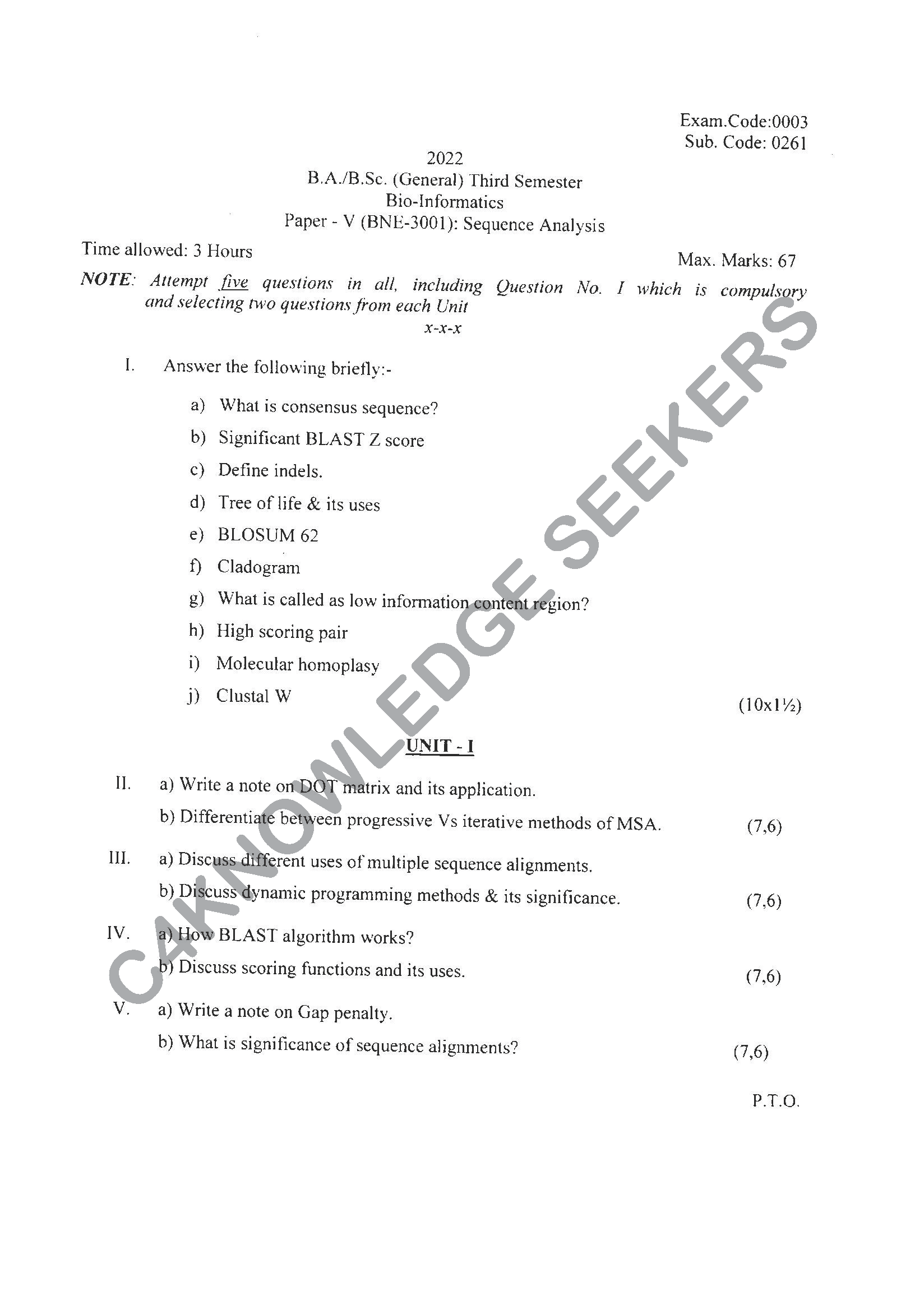 Question Paper Page 1