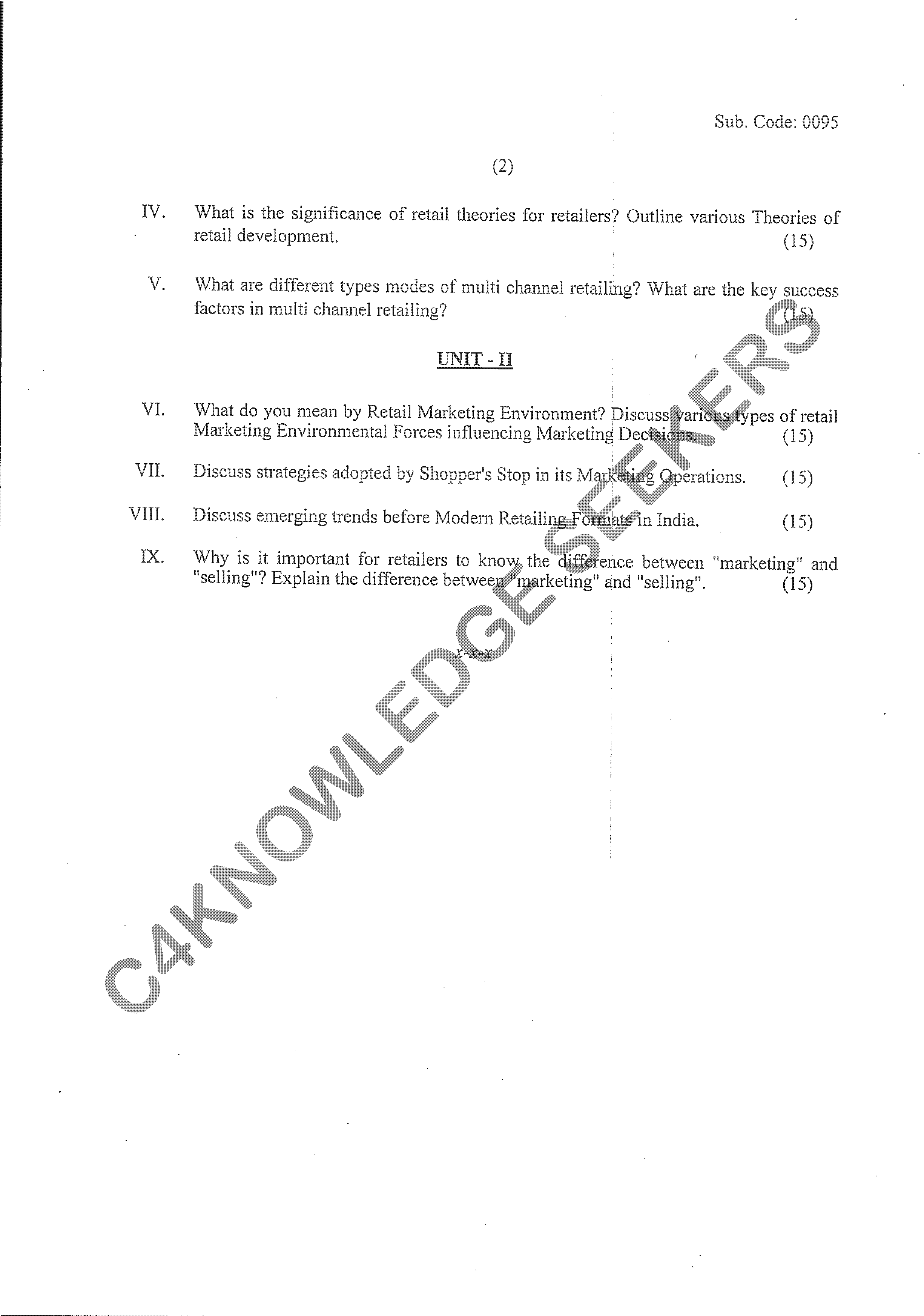 Question Paper Page 2