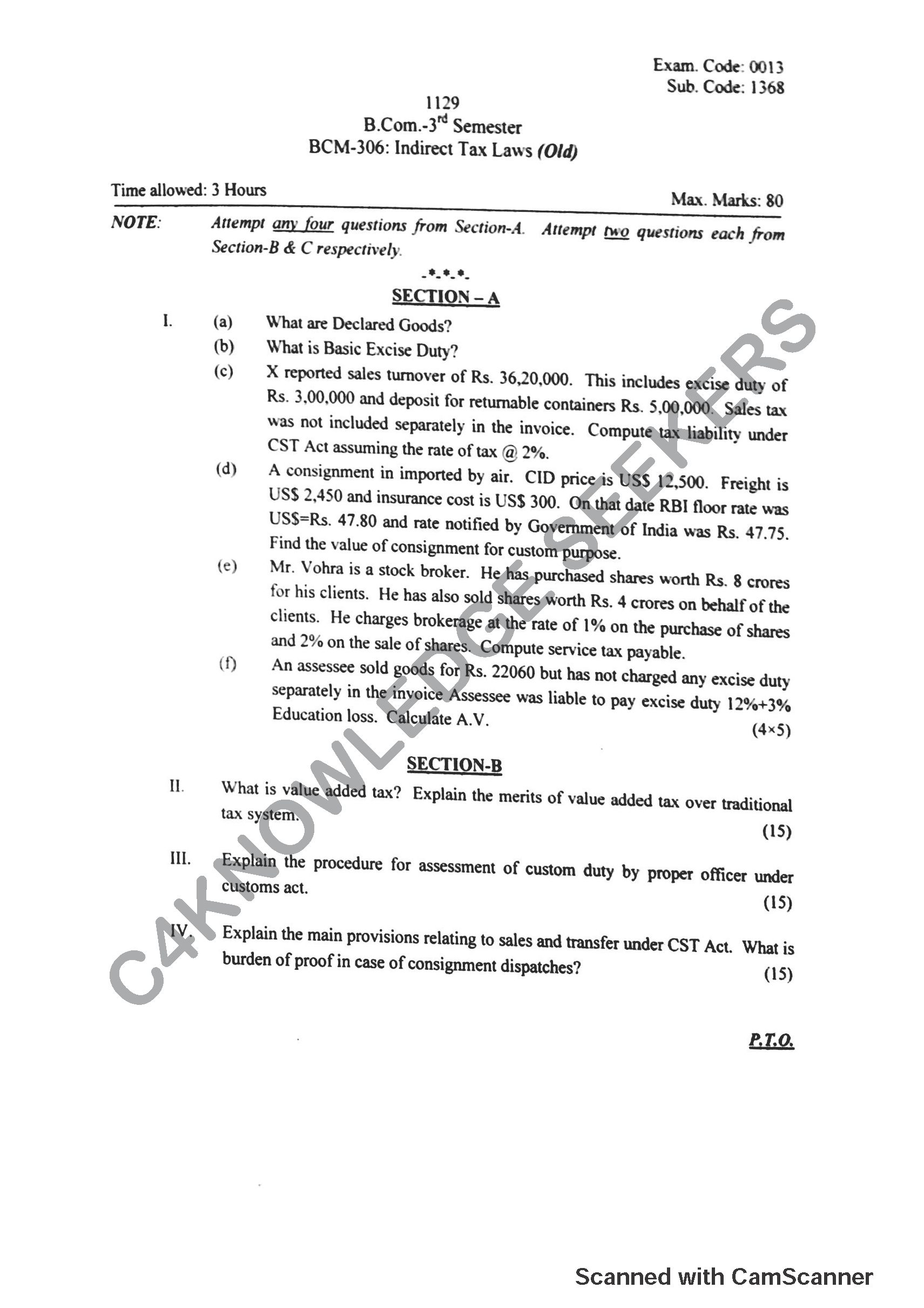 Question Paper Page 1