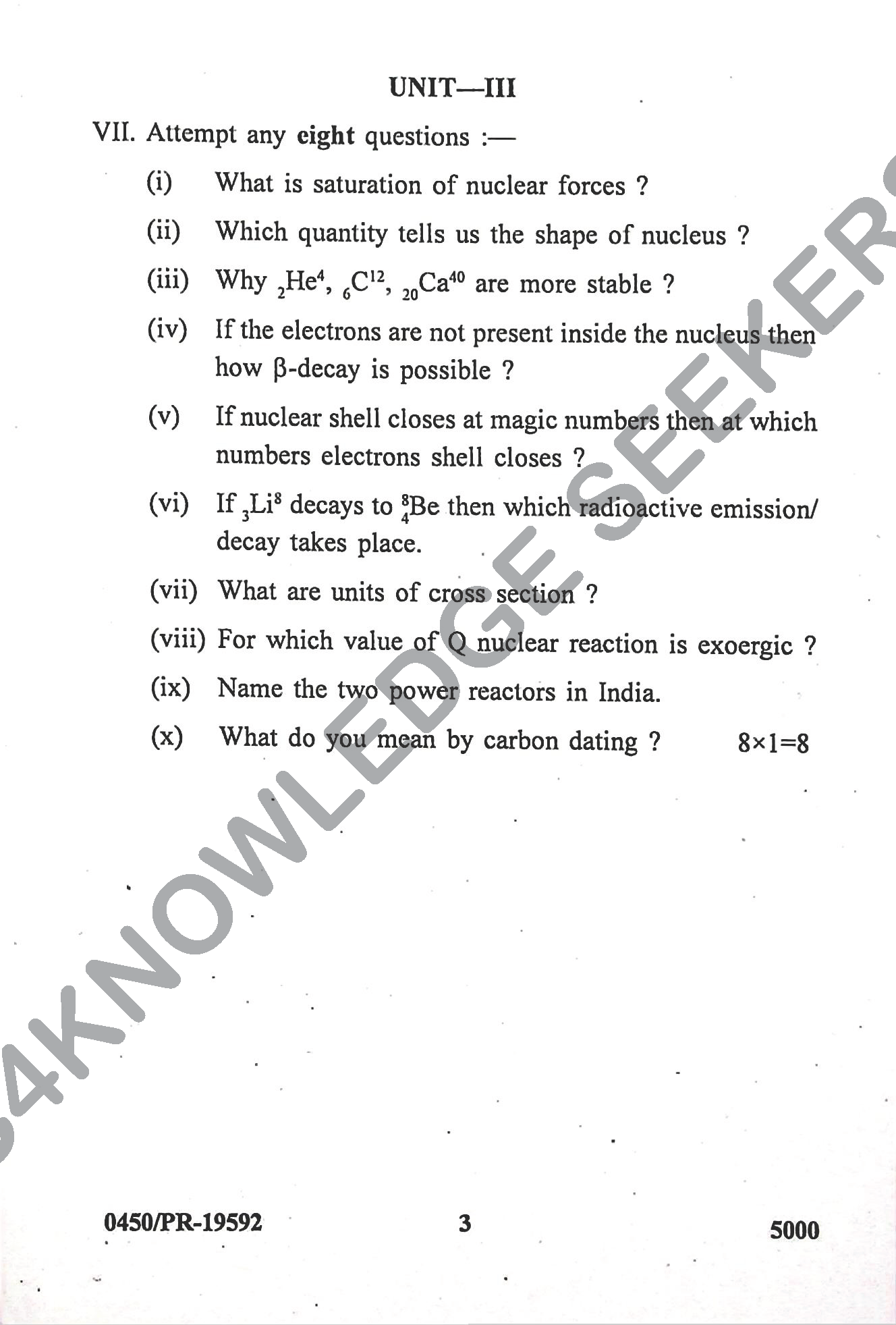 Question Paper Page 3