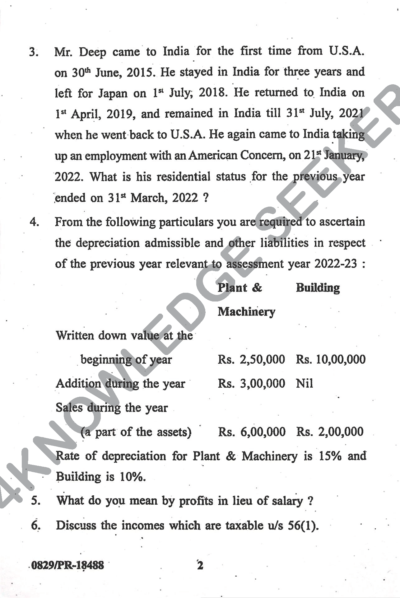 Question Paper Page 2