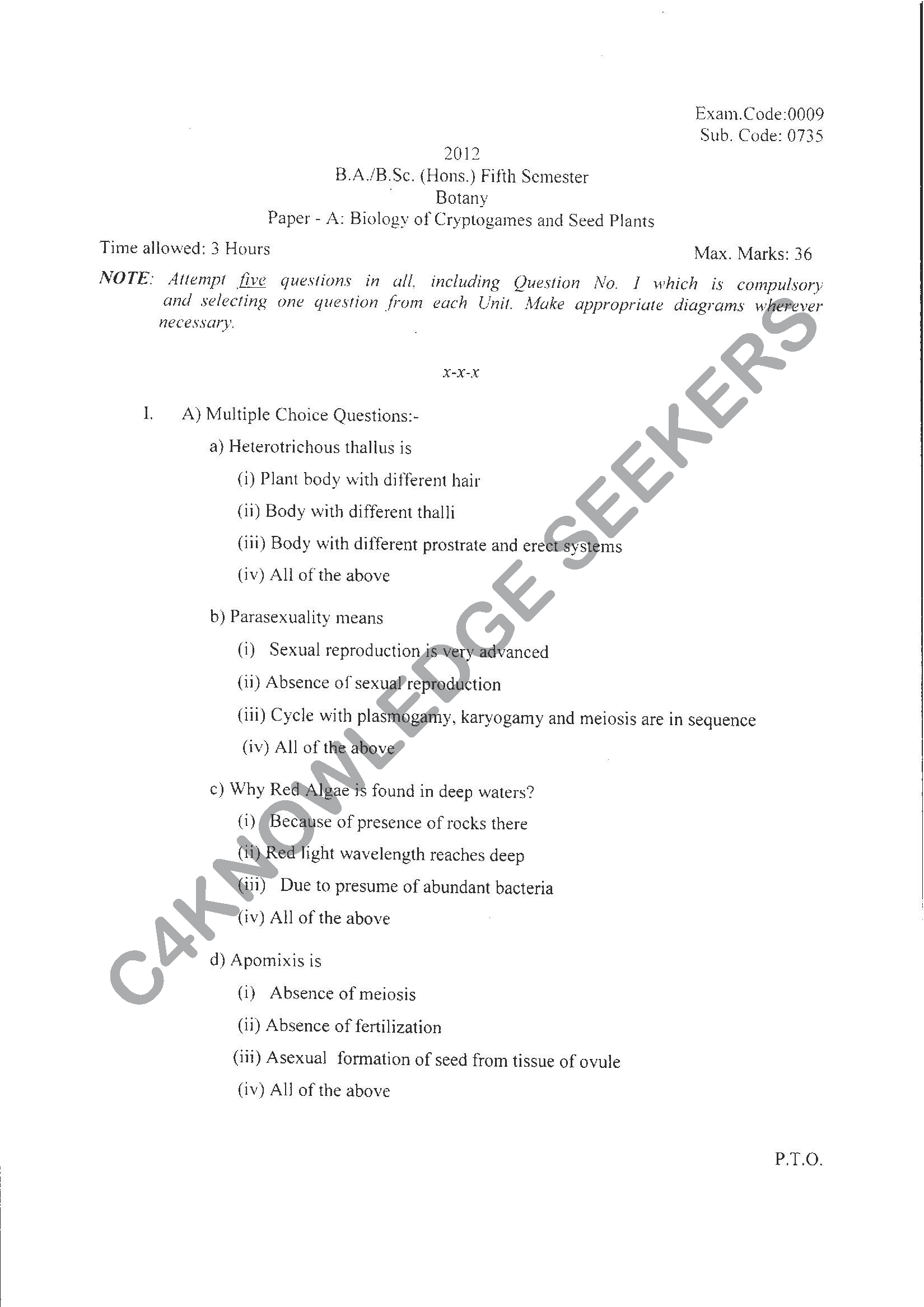 Question Paper Page 1