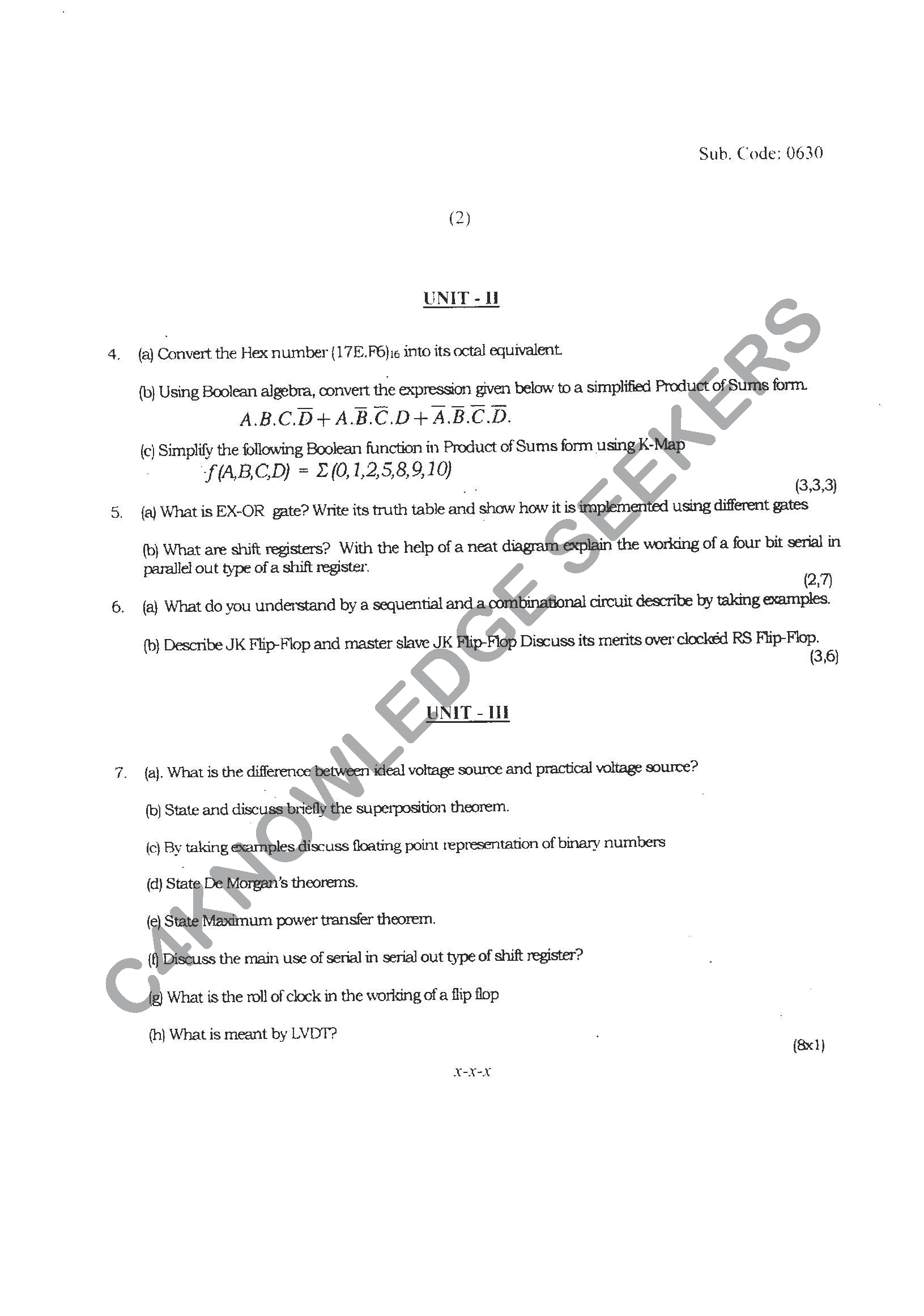 Question Paper Page 2