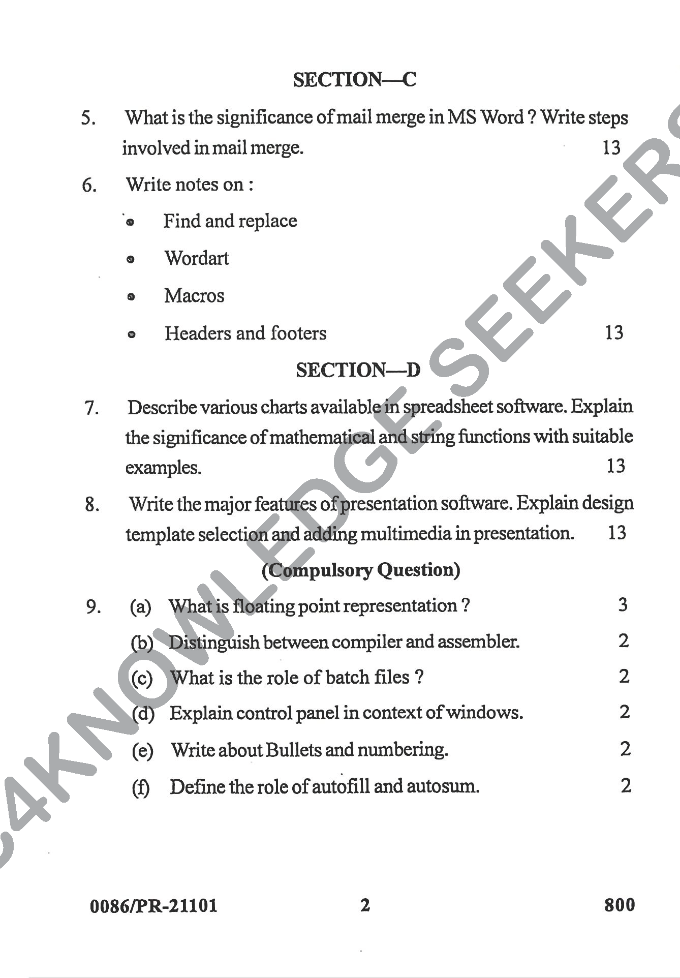 Question Paper Page 2