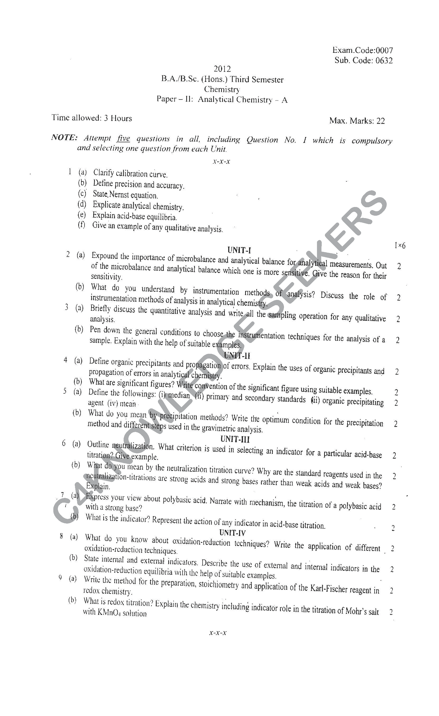 Question Paper Page 1