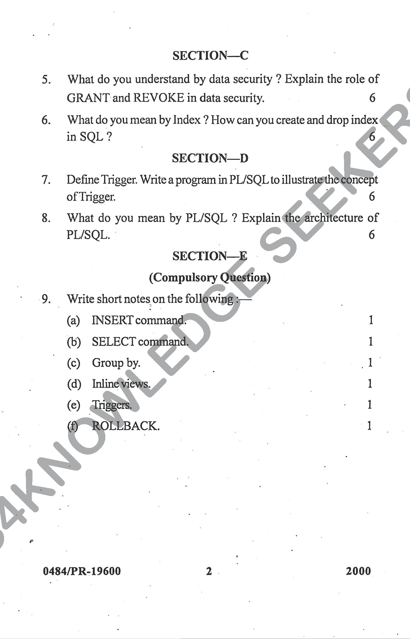 Question Paper Page 2