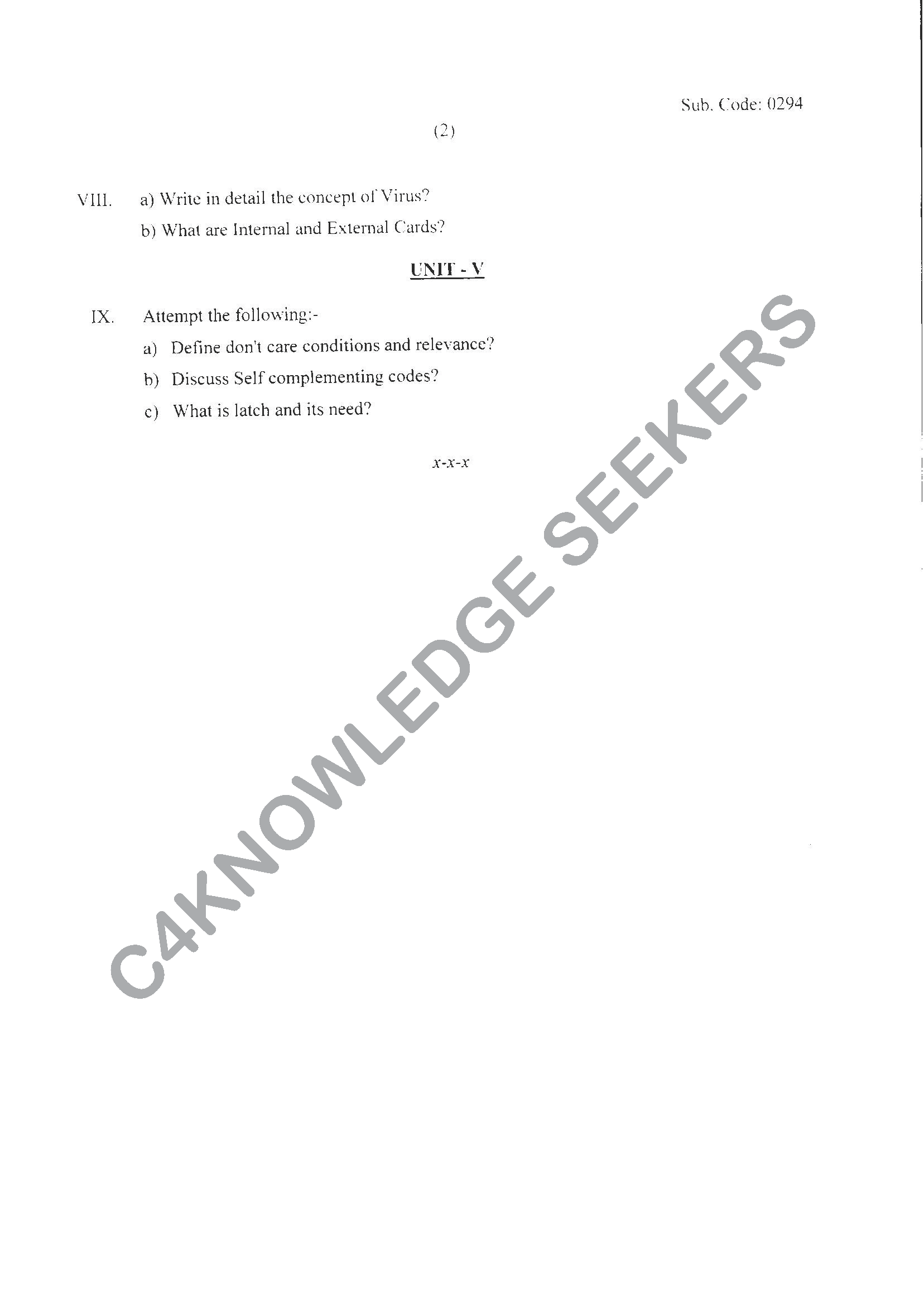 Question Paper Page 2