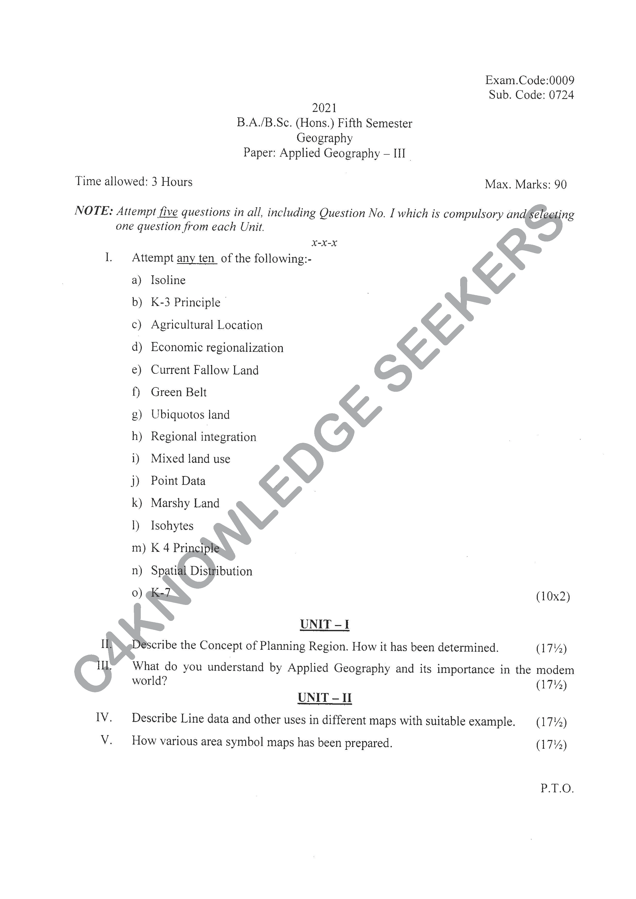 Question Paper Page 1