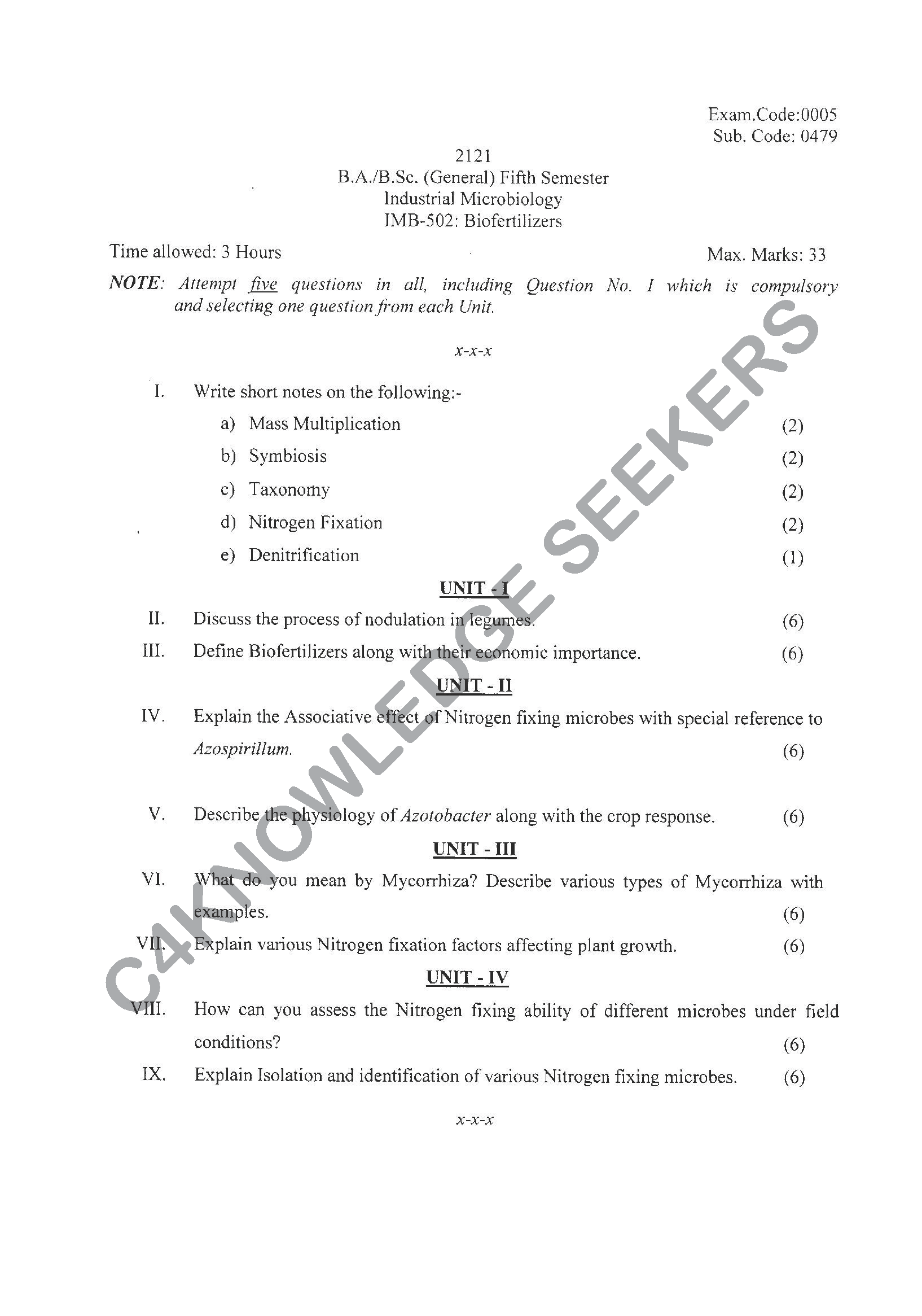 Question Paper Page 1