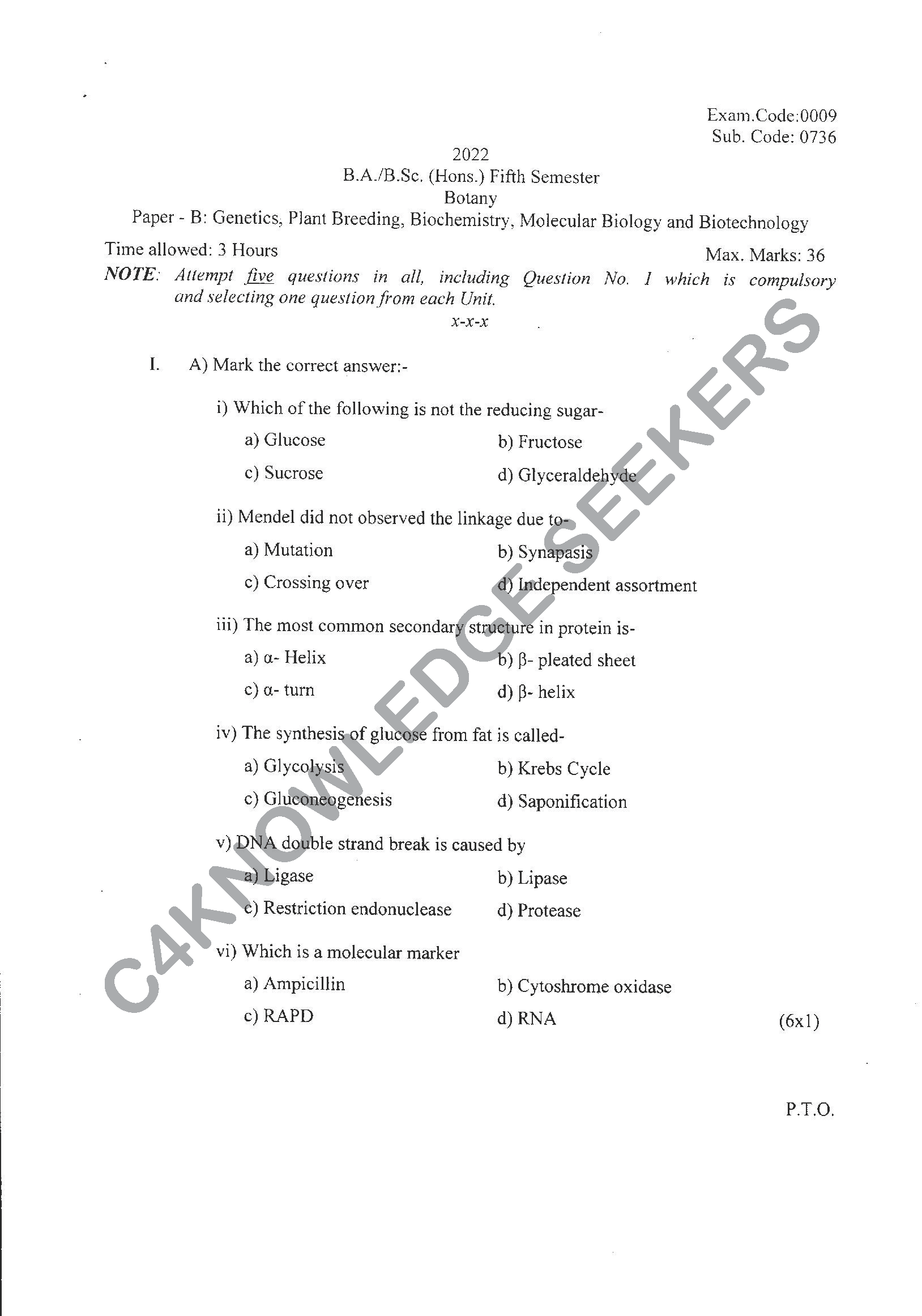 Question Paper Page 1