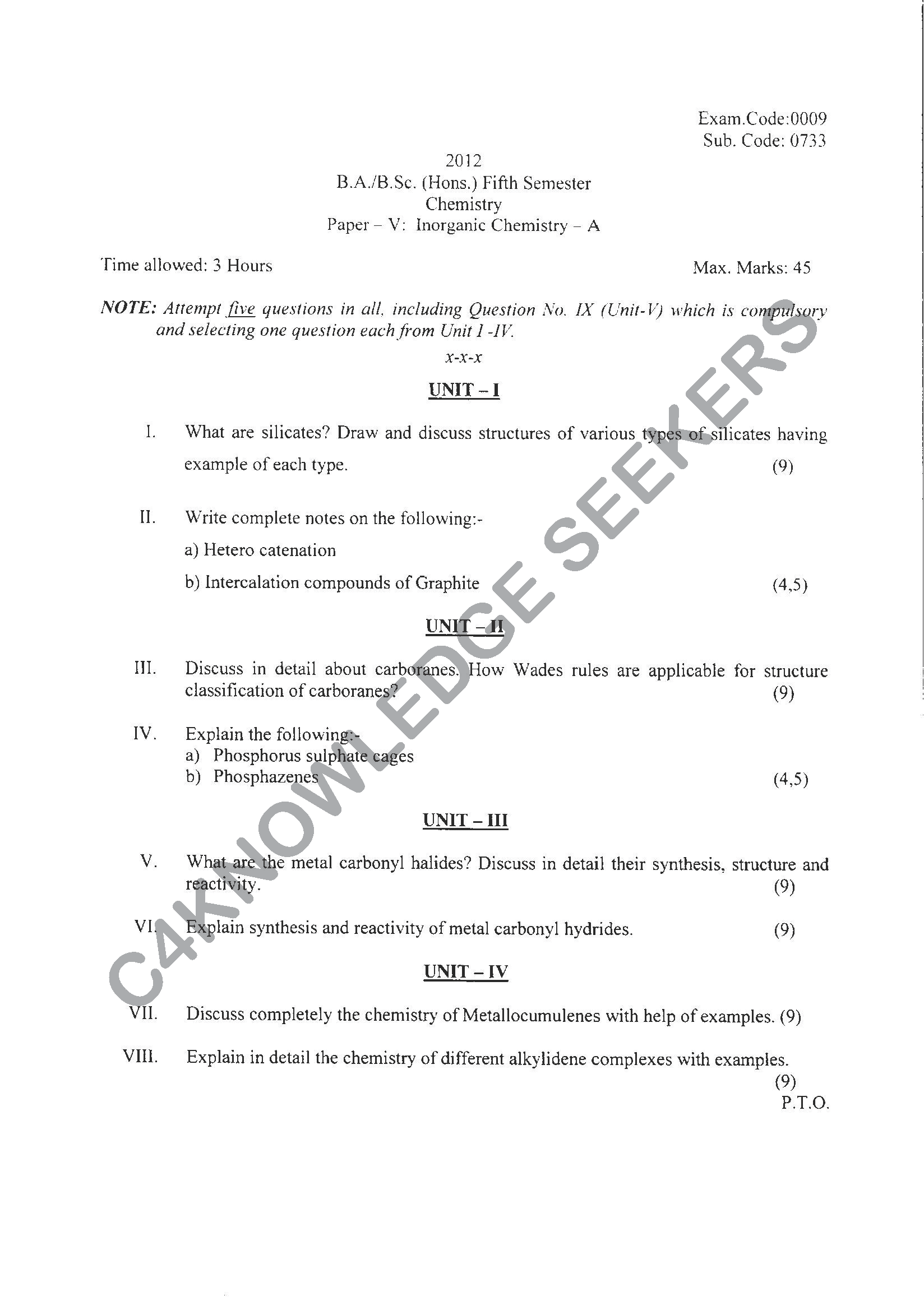 Question Paper Page 1