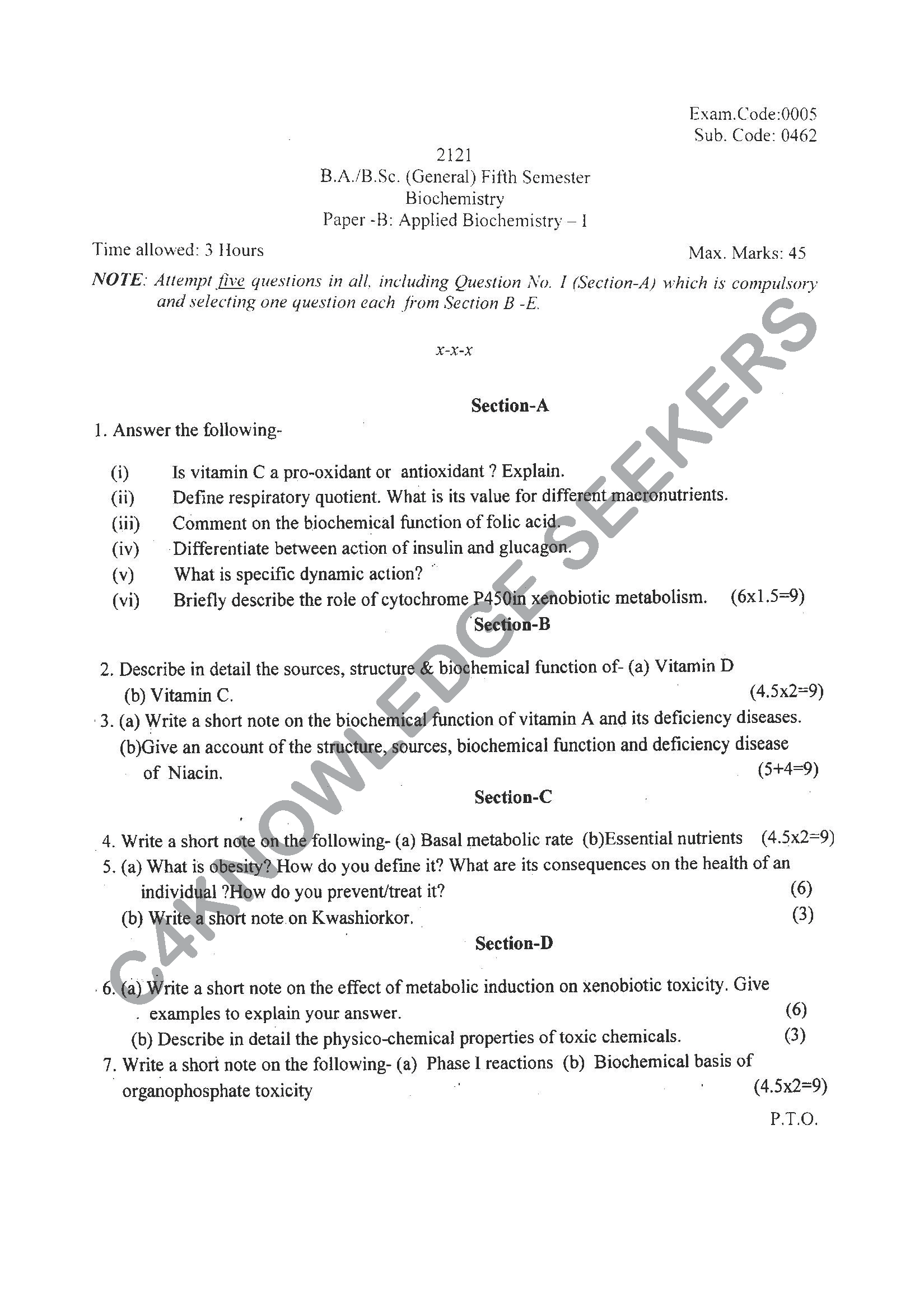 Question Paper Page 1