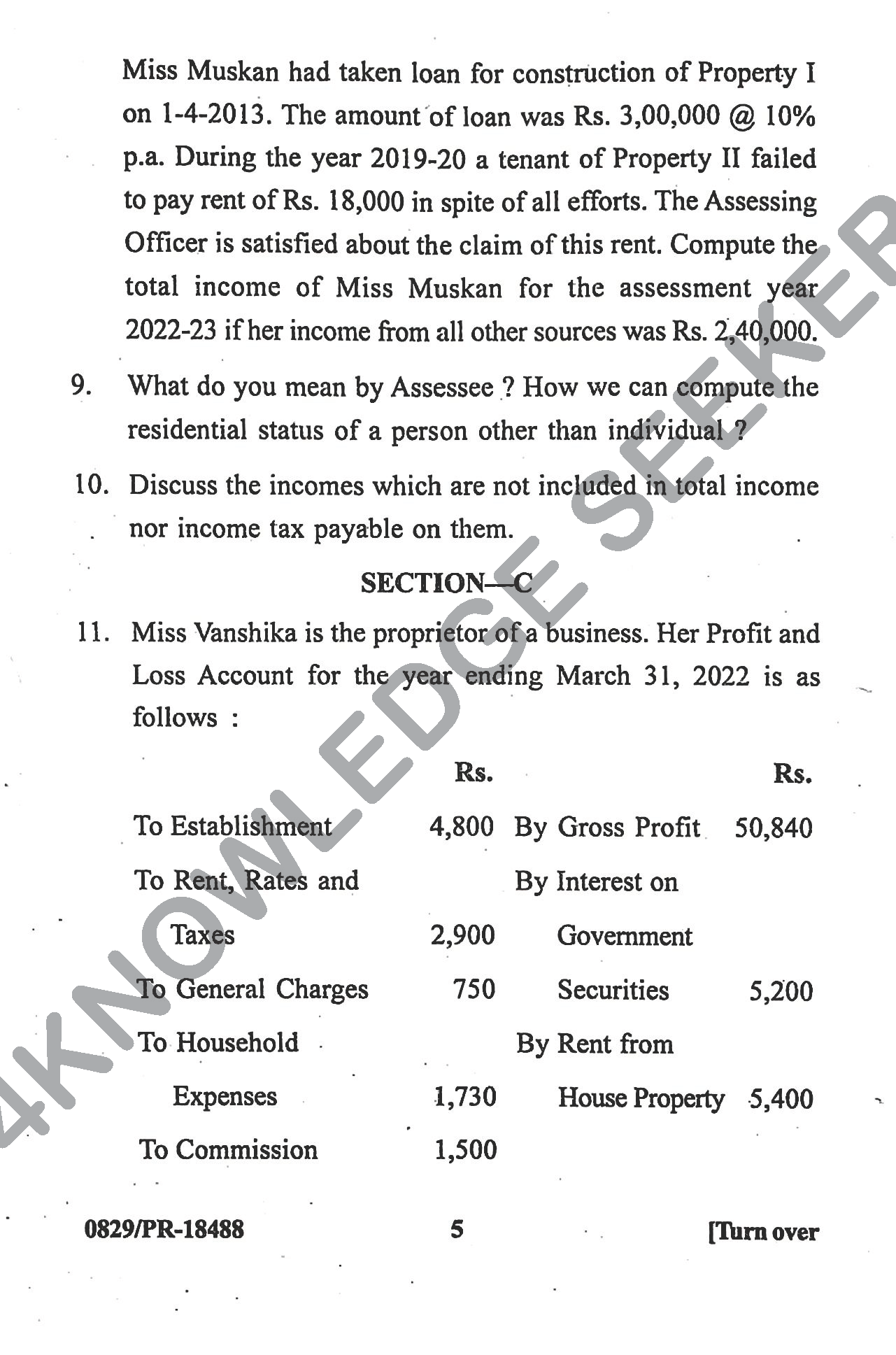 Question Paper Page 5