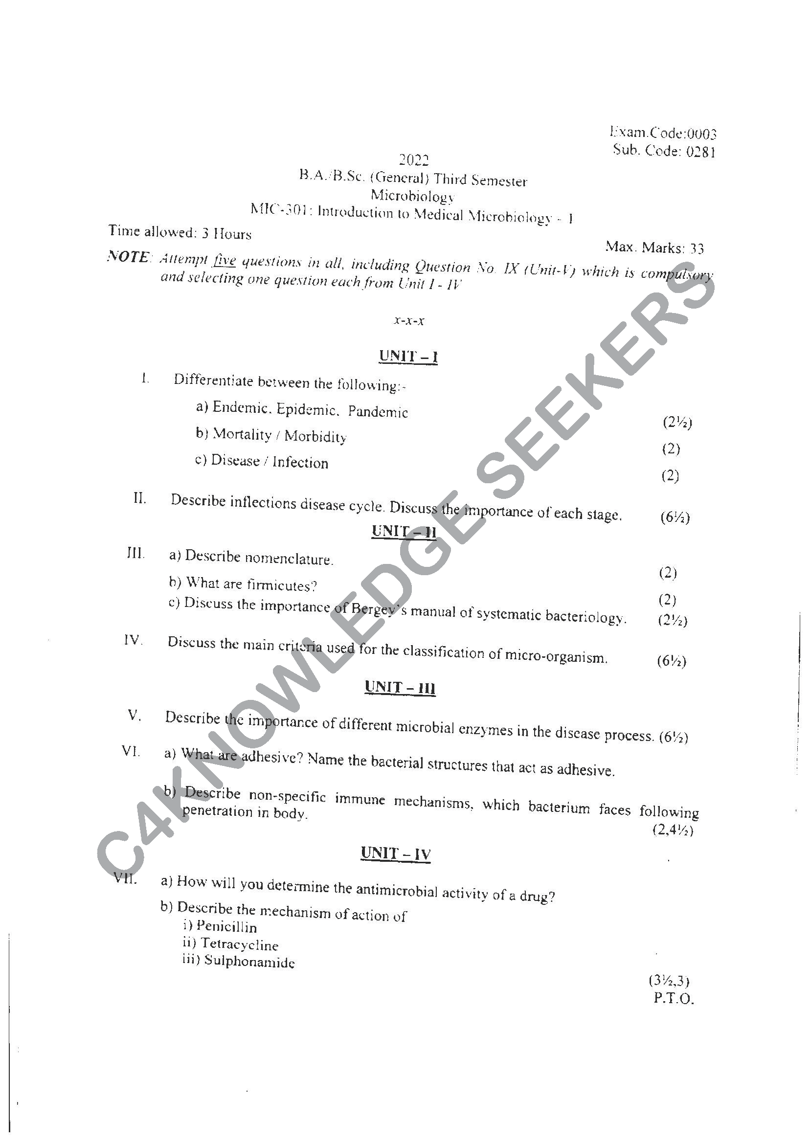Question Paper Page 1