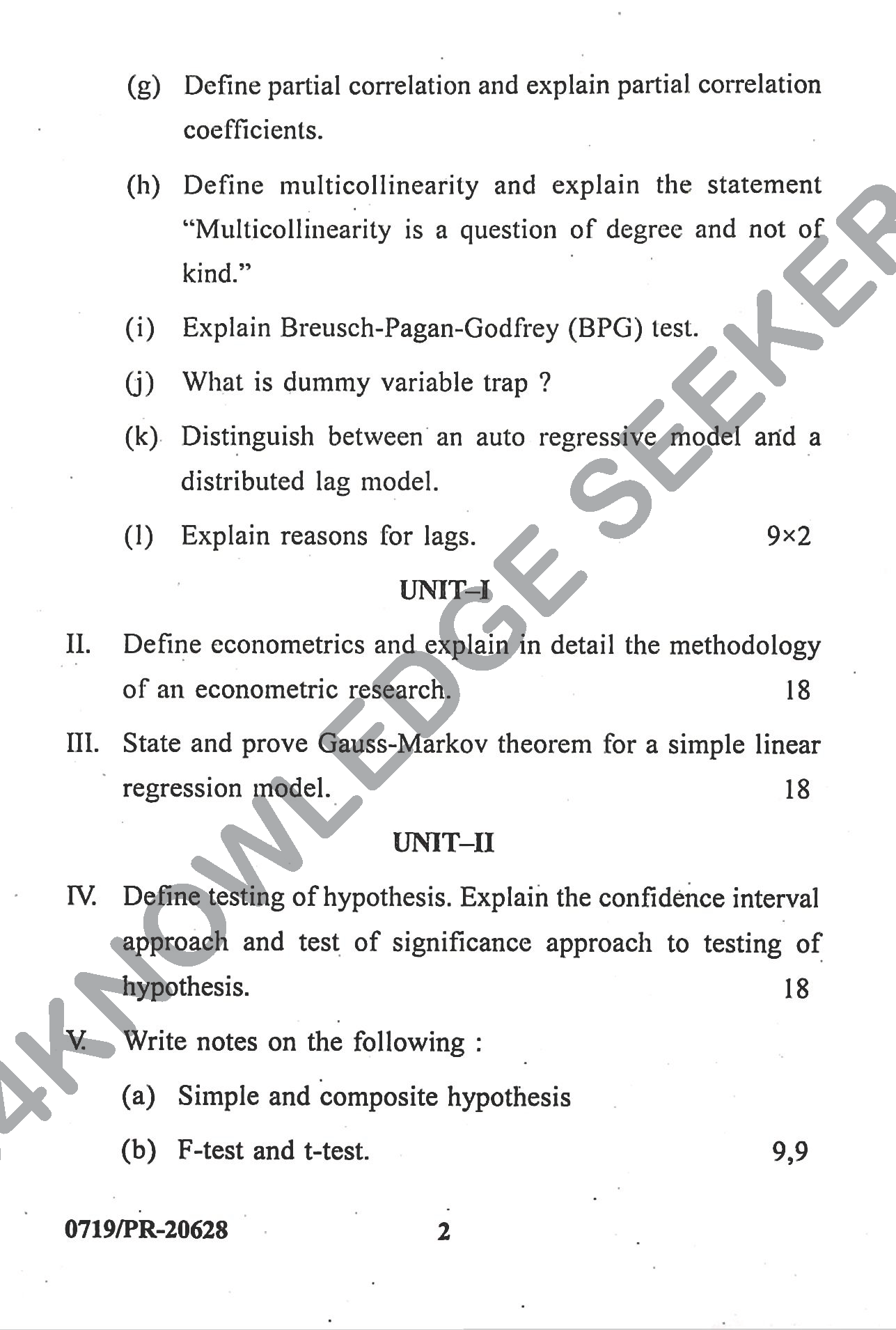 Question Paper Page 2