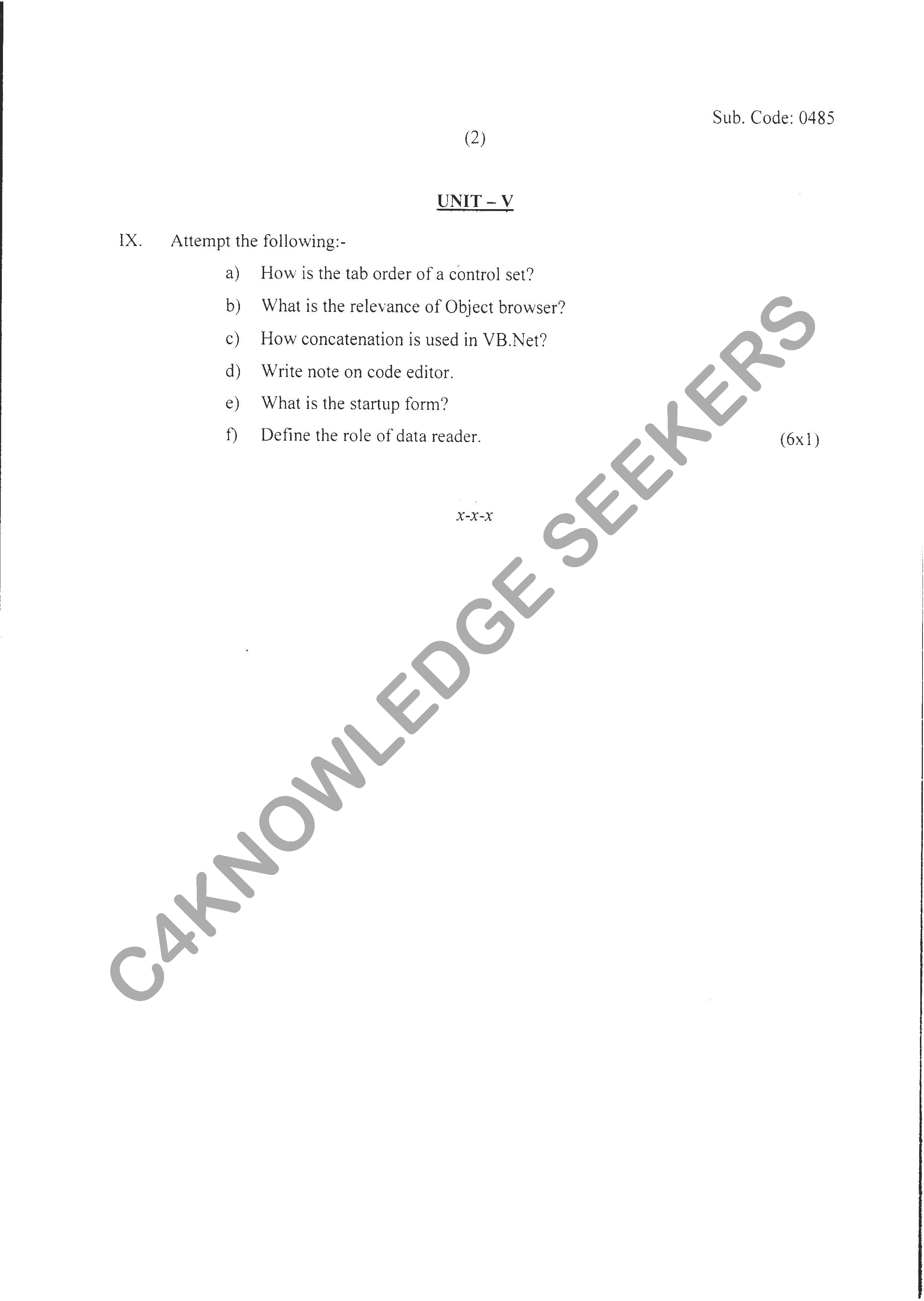 Question Paper Page 2