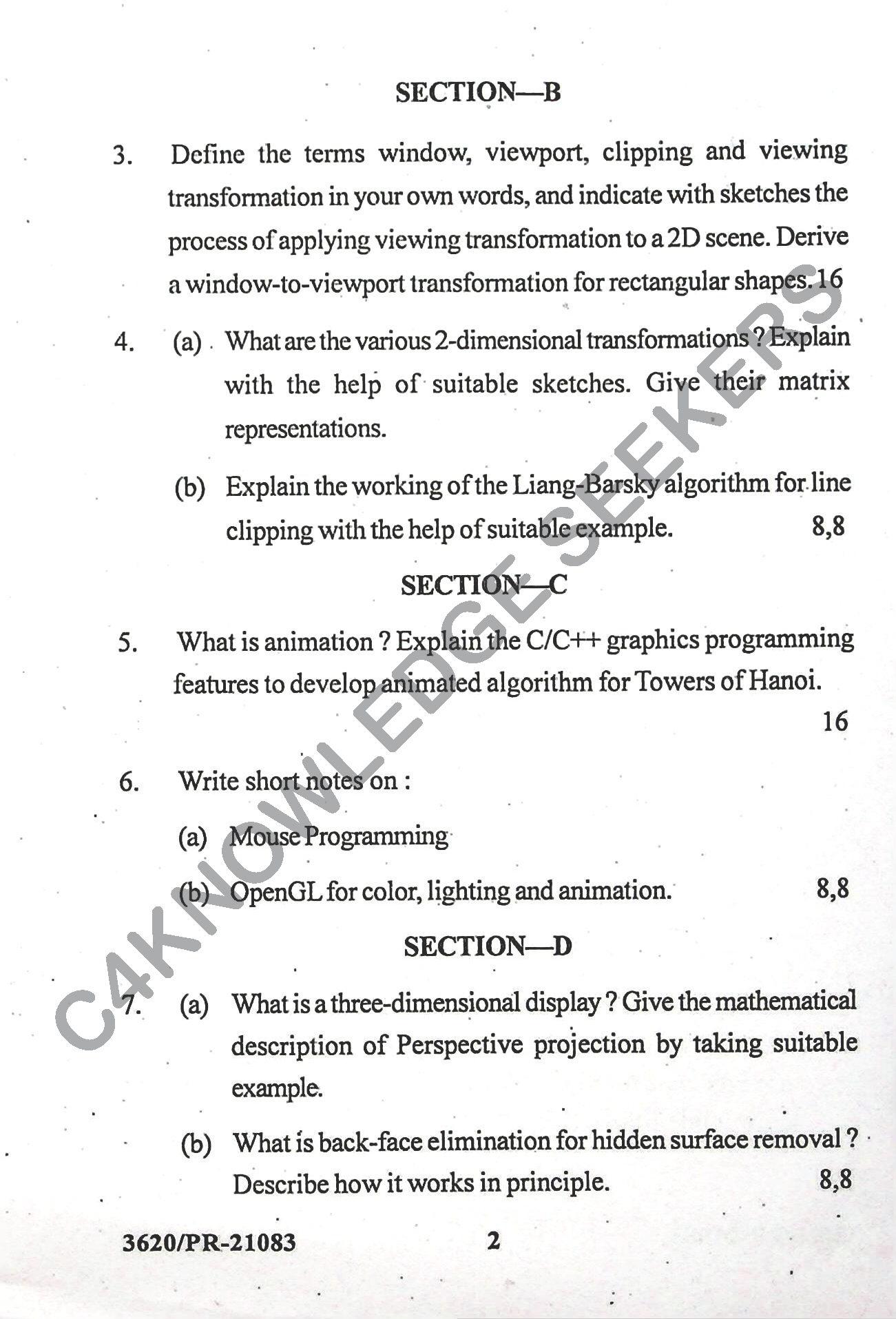 Question Paper Page 2