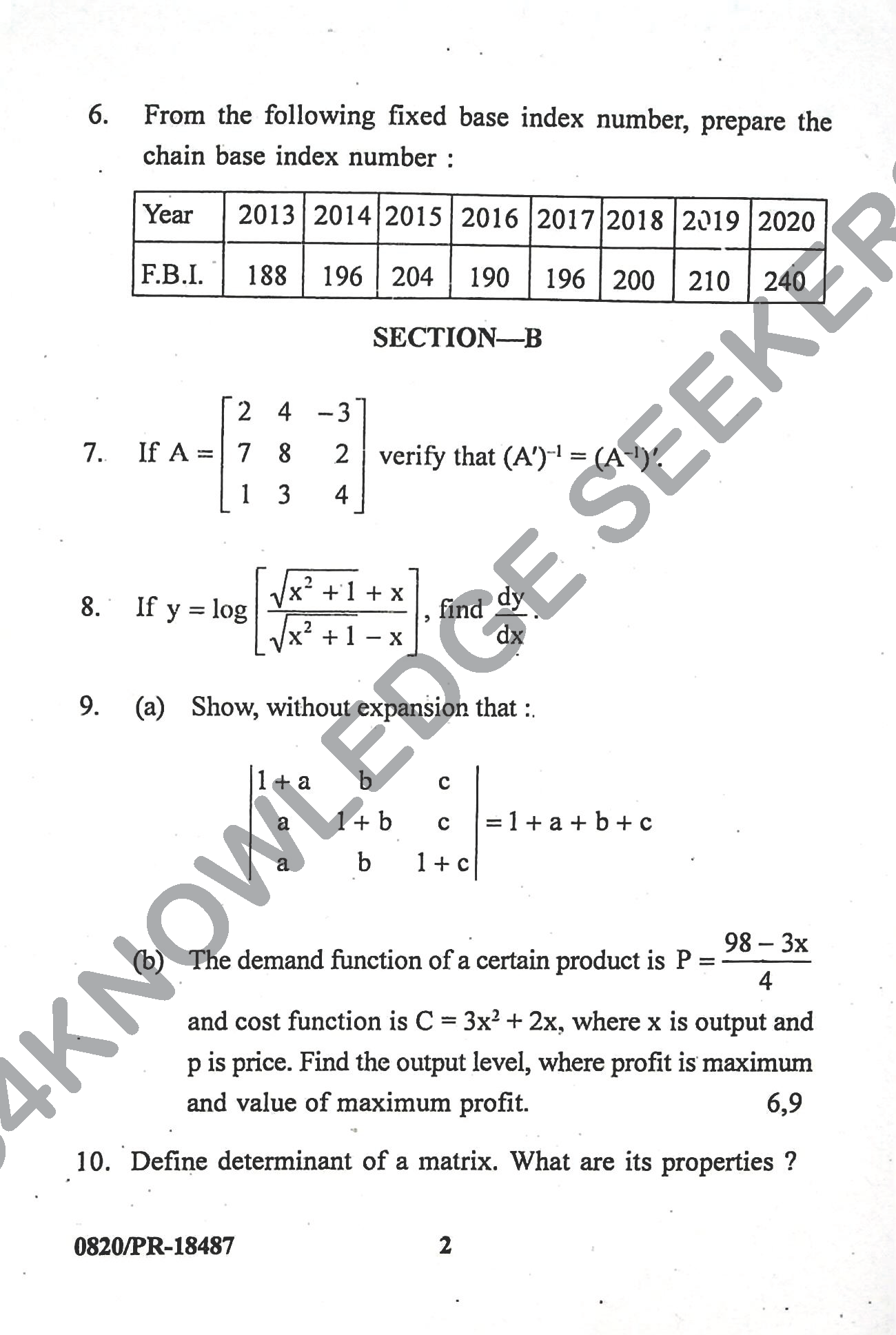 Question Paper Page 2