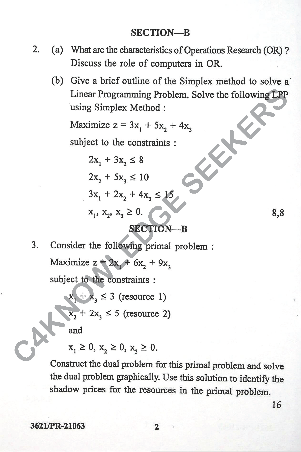 Question Paper Page 2