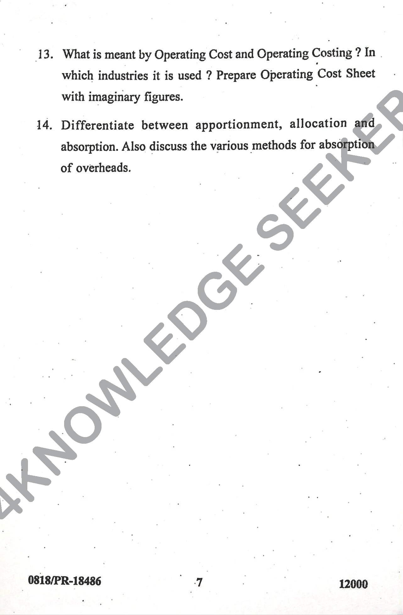 Question Paper Page 7