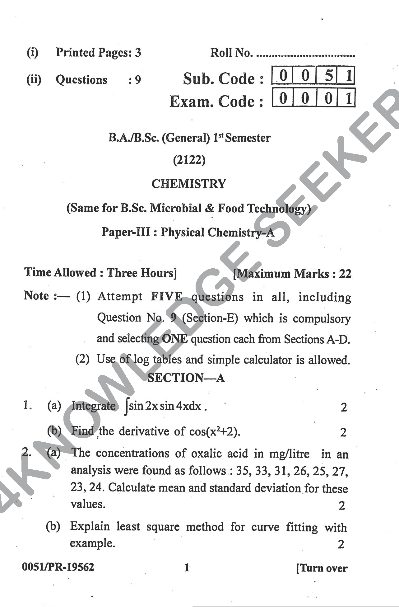 Question Paper Page 1