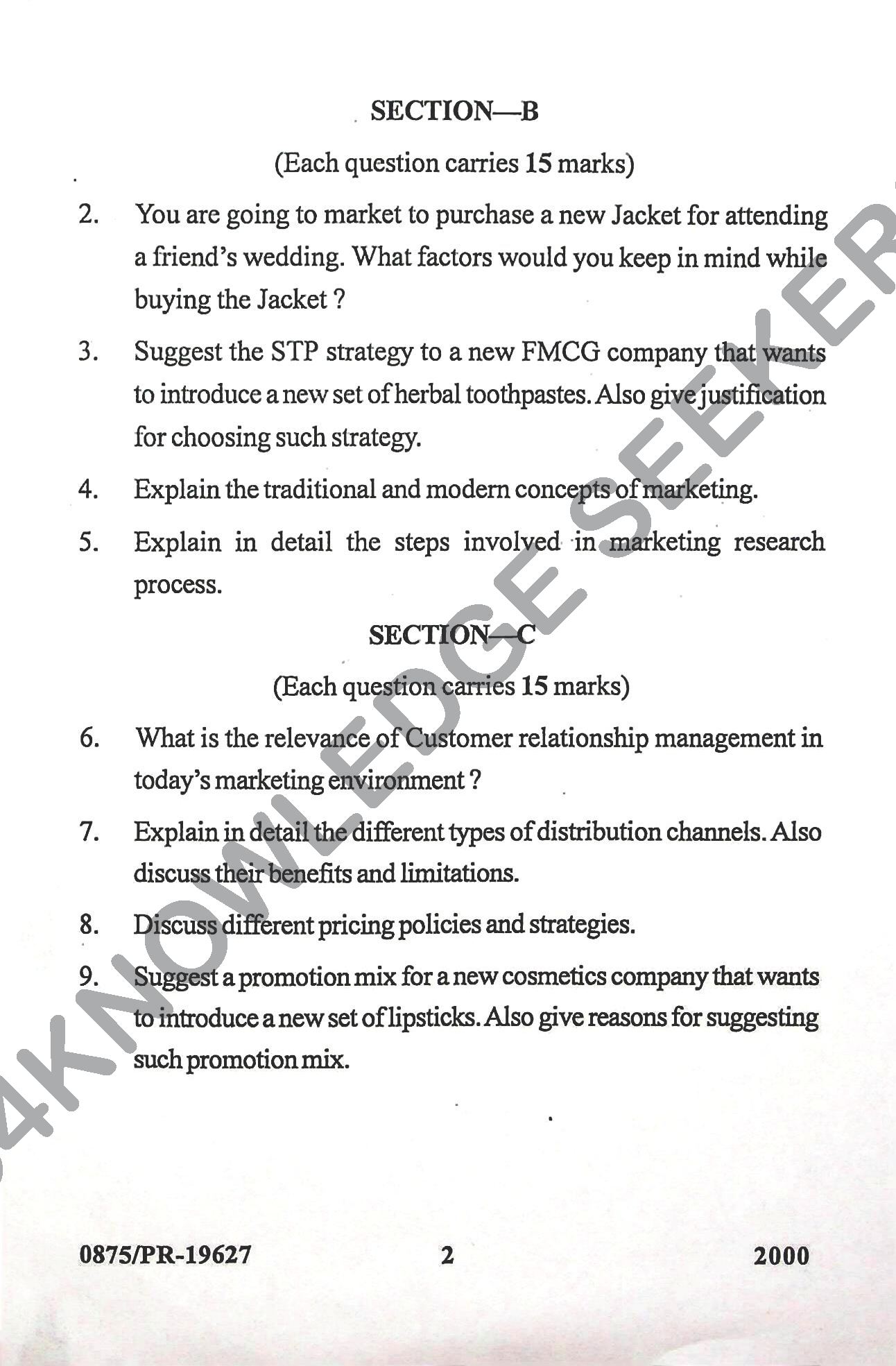 Question Paper Page 2
