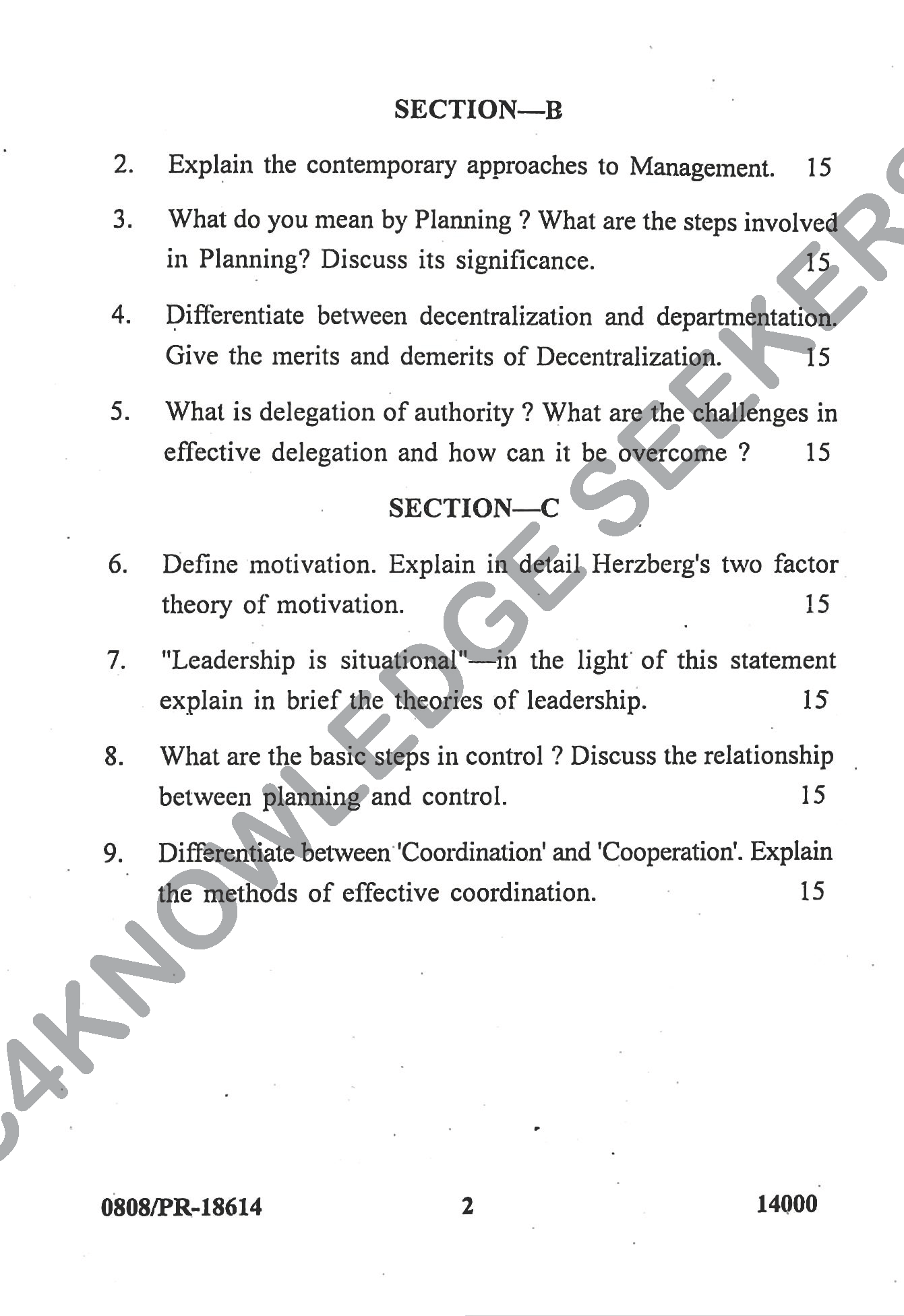 Question Paper Page 2
