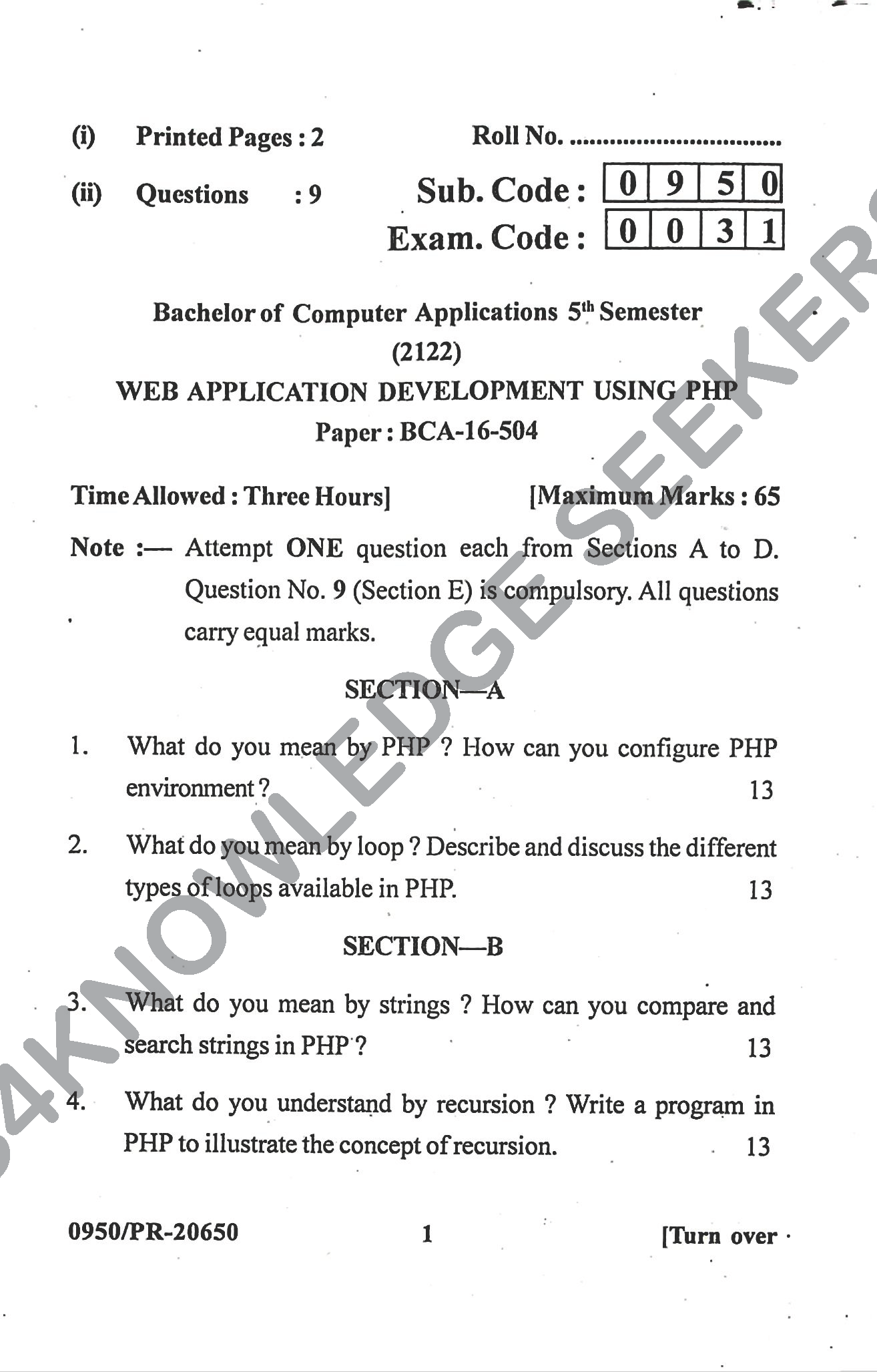 Question Paper 