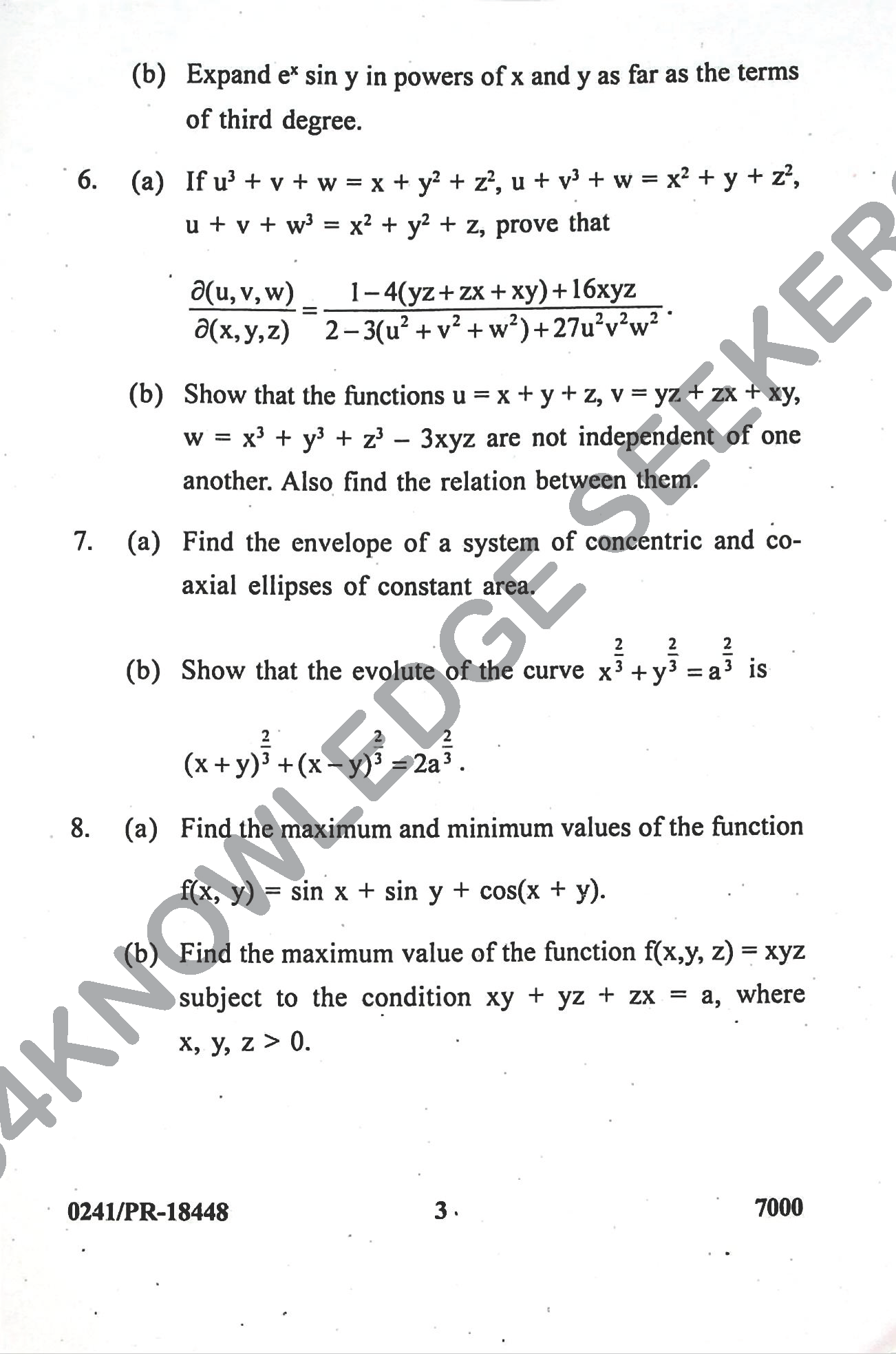 Question Paper Page 3