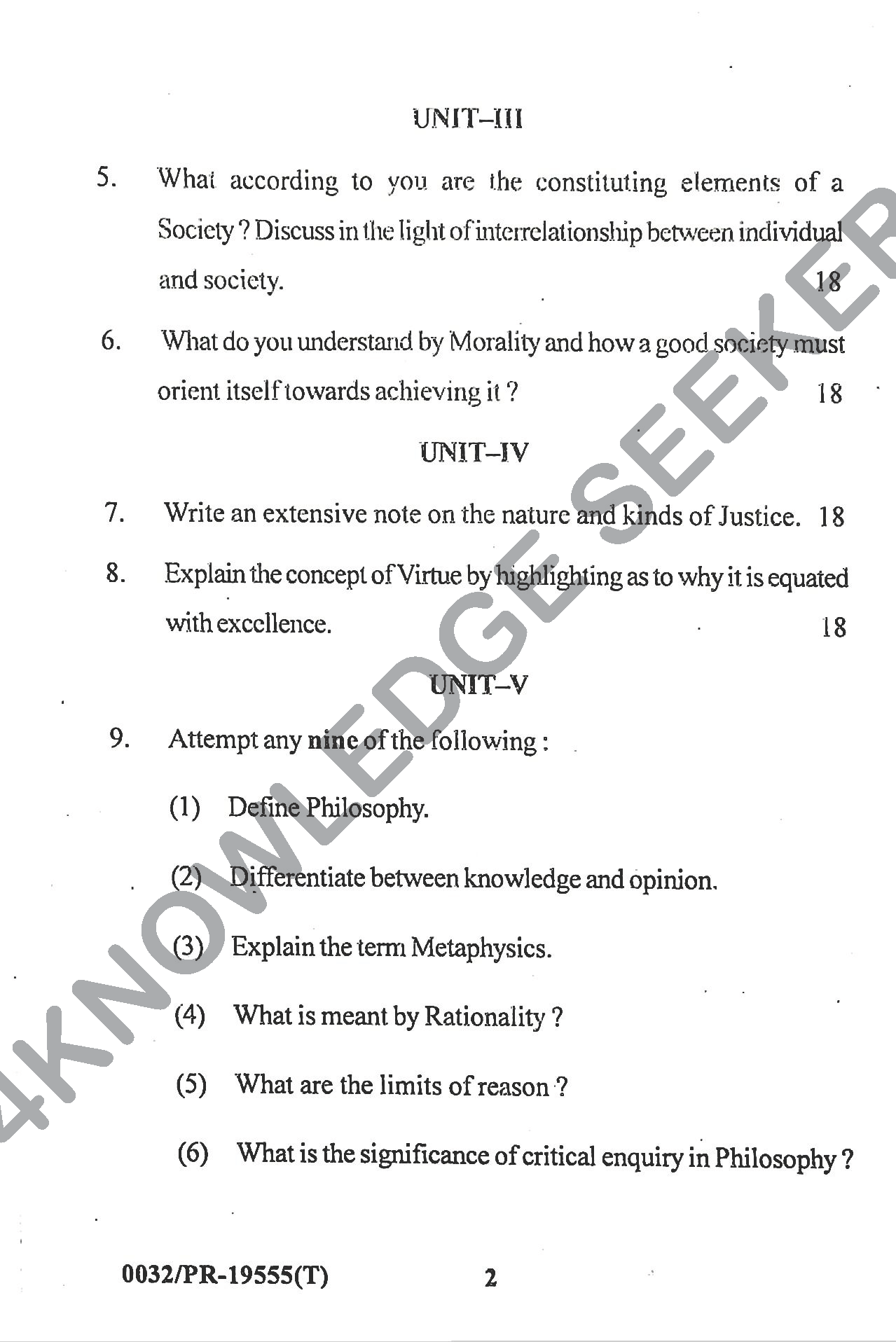 Question Paper Page 2