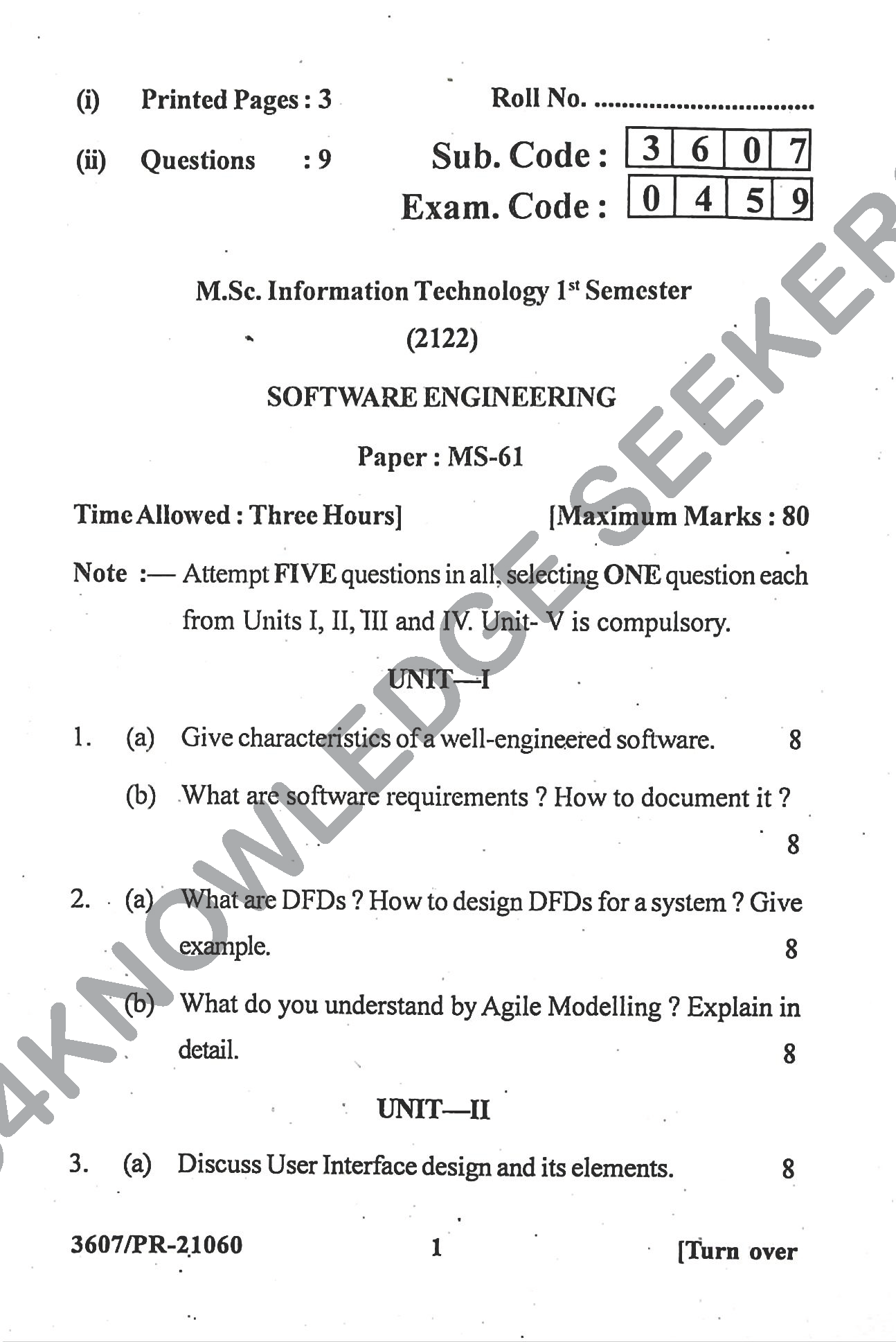 Question Paper Page 1